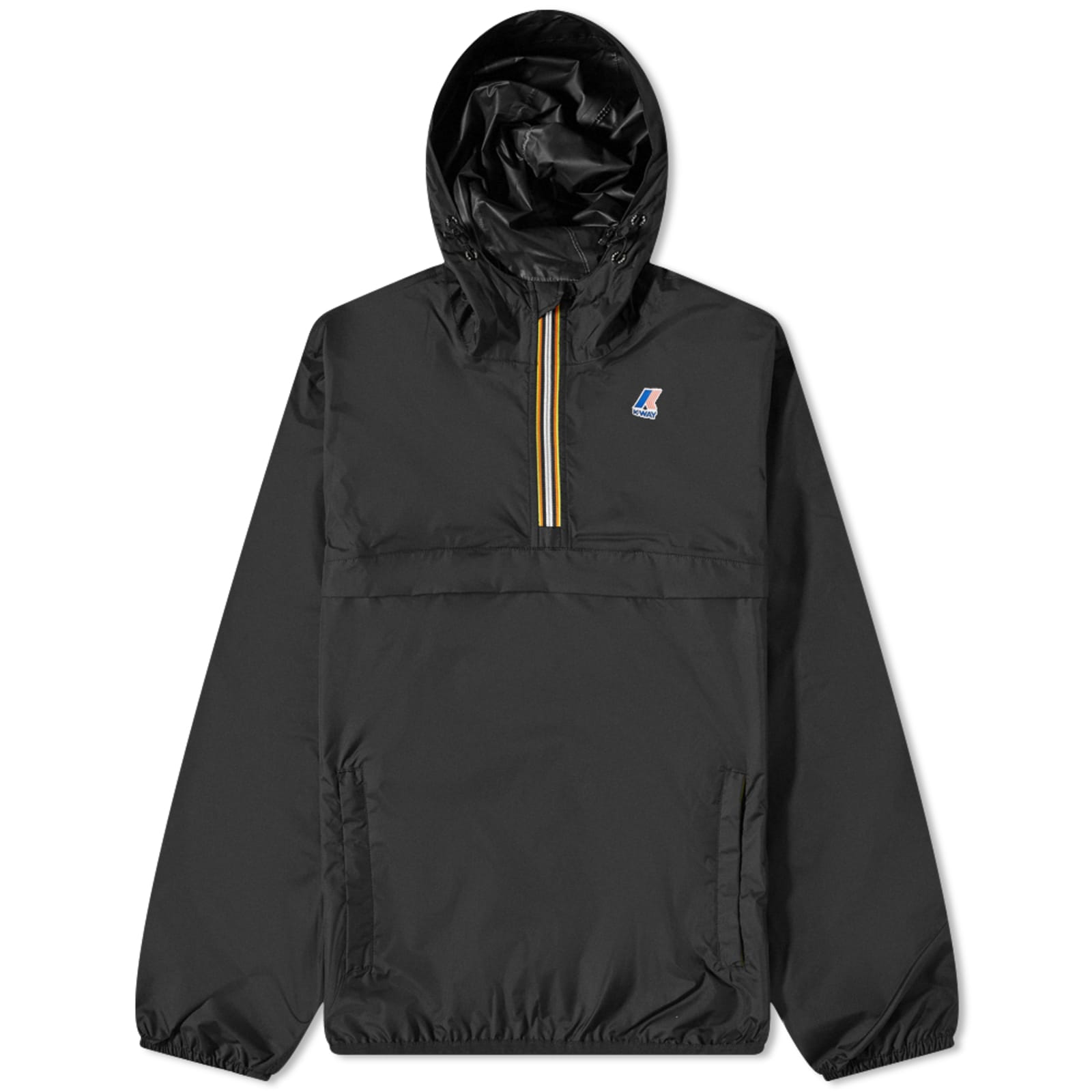 KWay Le Vrai 3.0 Leon Popover Packable Anorak Black Pure END. (GB)