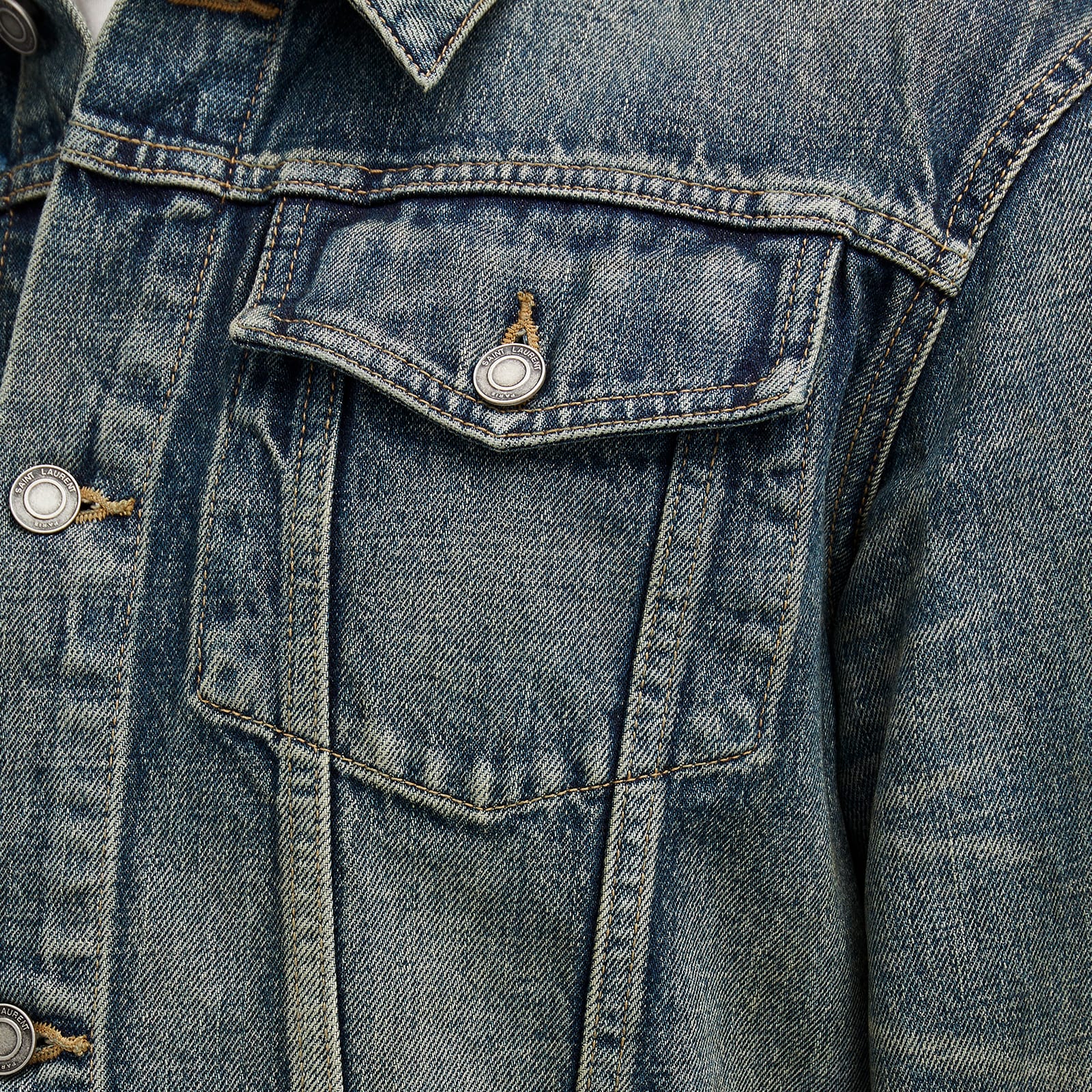 Saint Laurent Fitted Denim Jacket