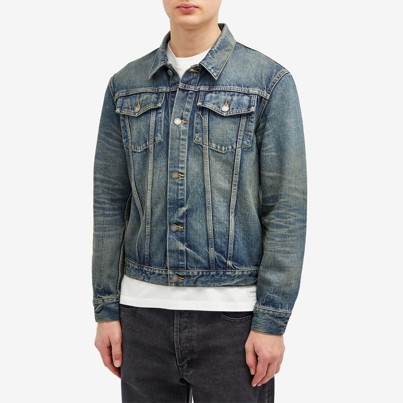 Saint Laurent Fitted Denim Jacket