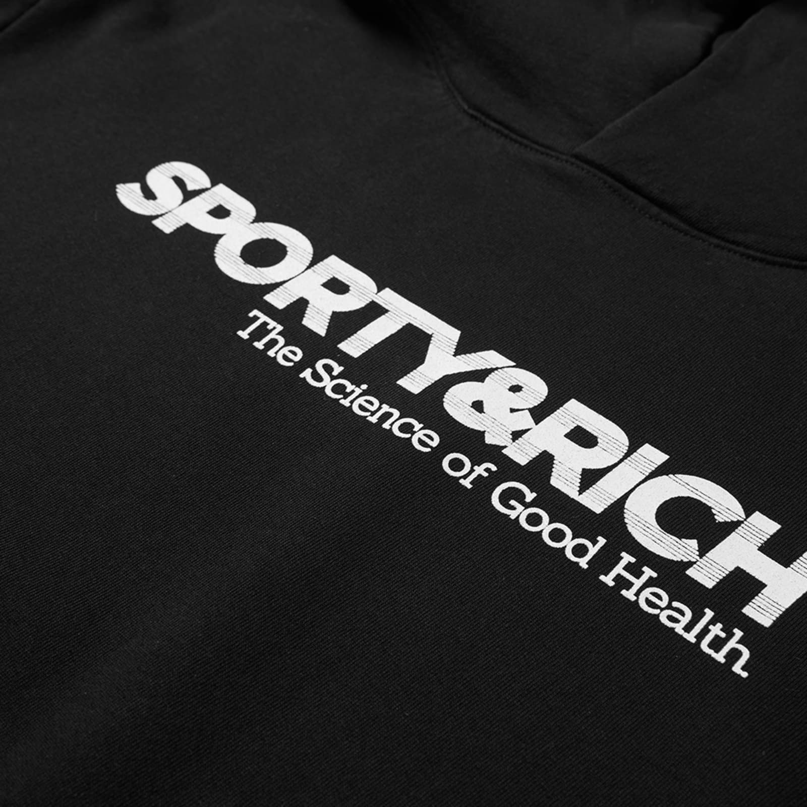 Sporty & Rich Science Of Good Health Hoodie - Black & White