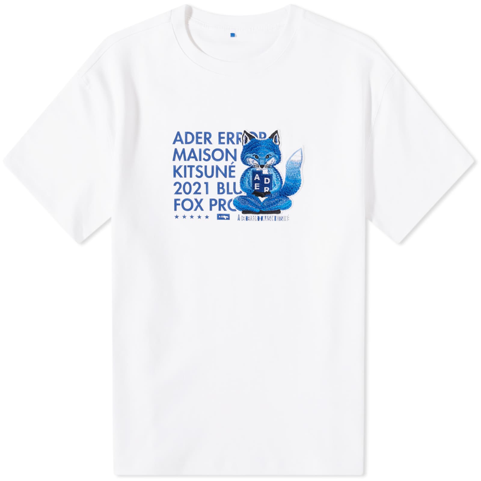 Maison Kitsuné X ADER error Meditation Fox T-Shirt - White