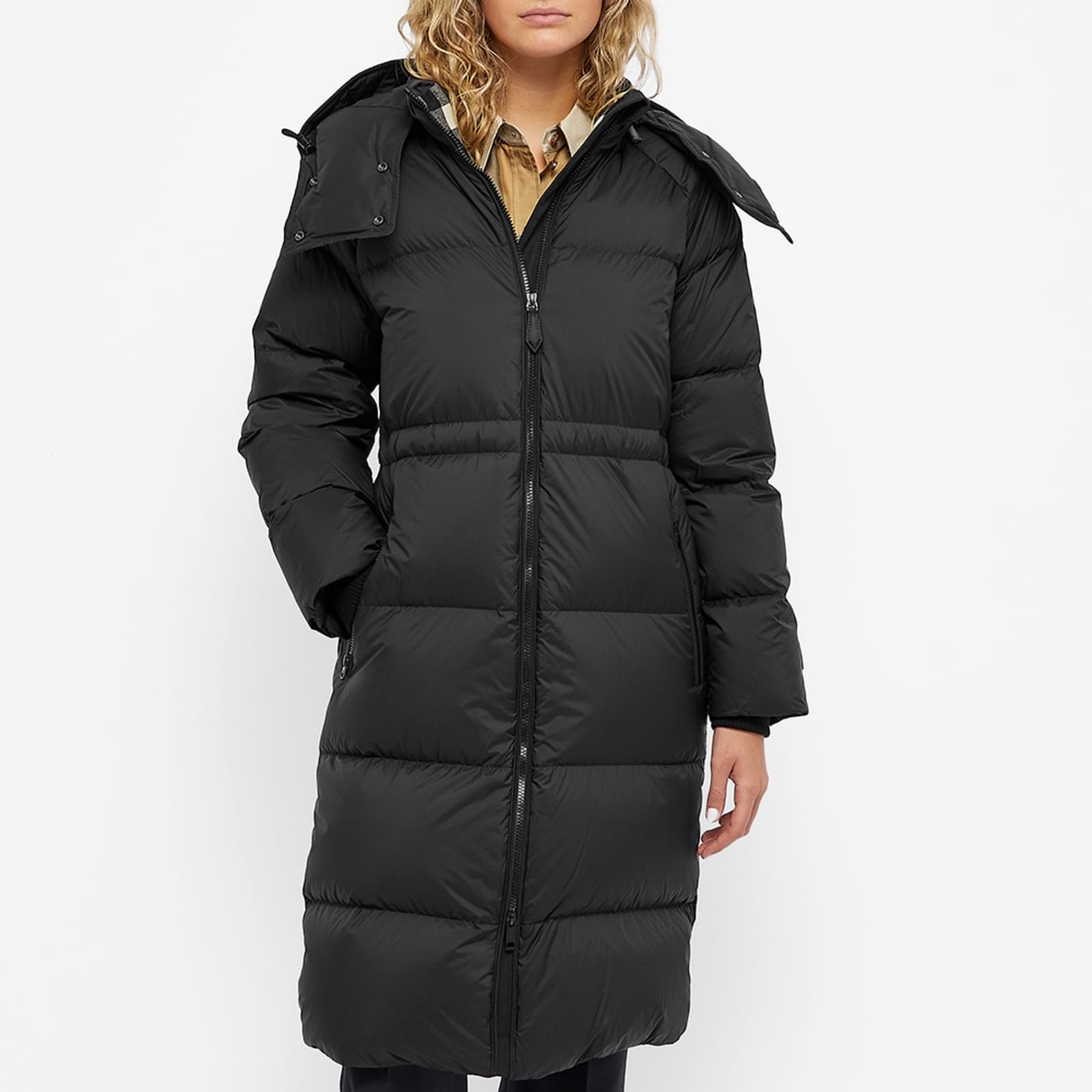 Burberry Broadwas Longline Puffer Jacket Black END.