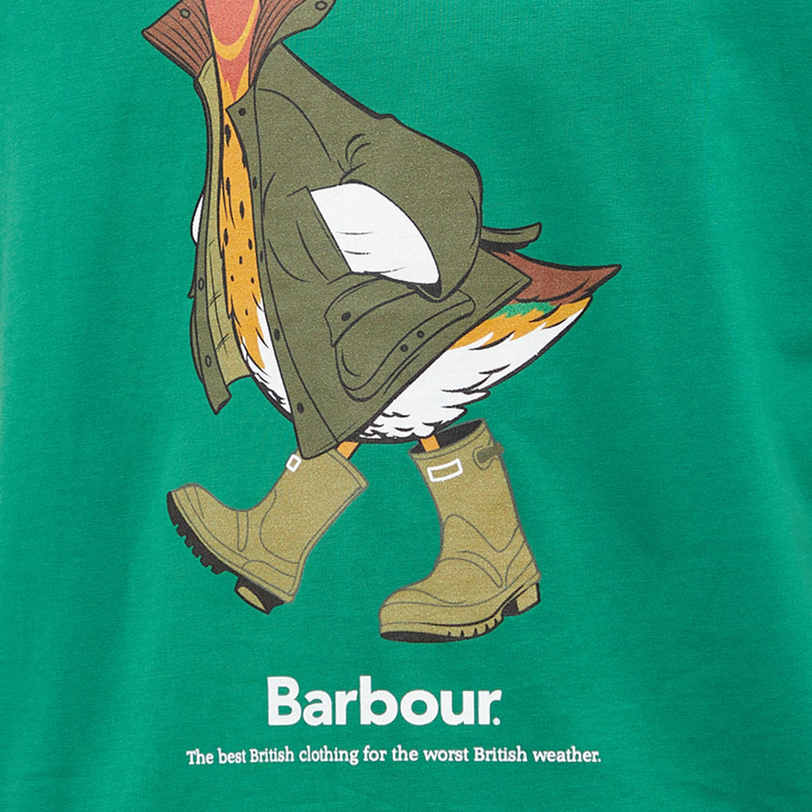 Barbour x NOAH Duck TShirt Green END. (US)
