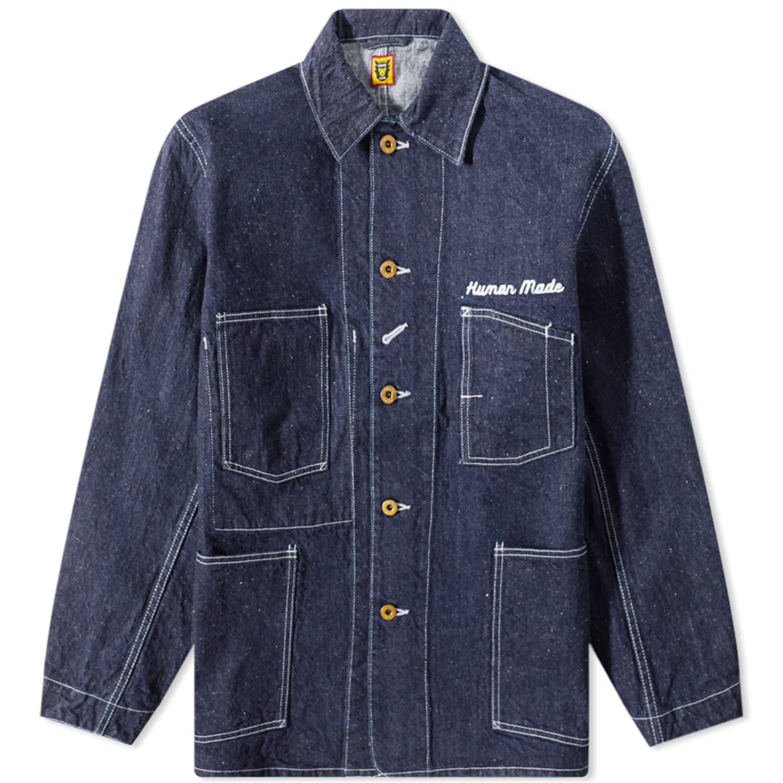 Human Made Denim Coverall Jacket Indigo END.