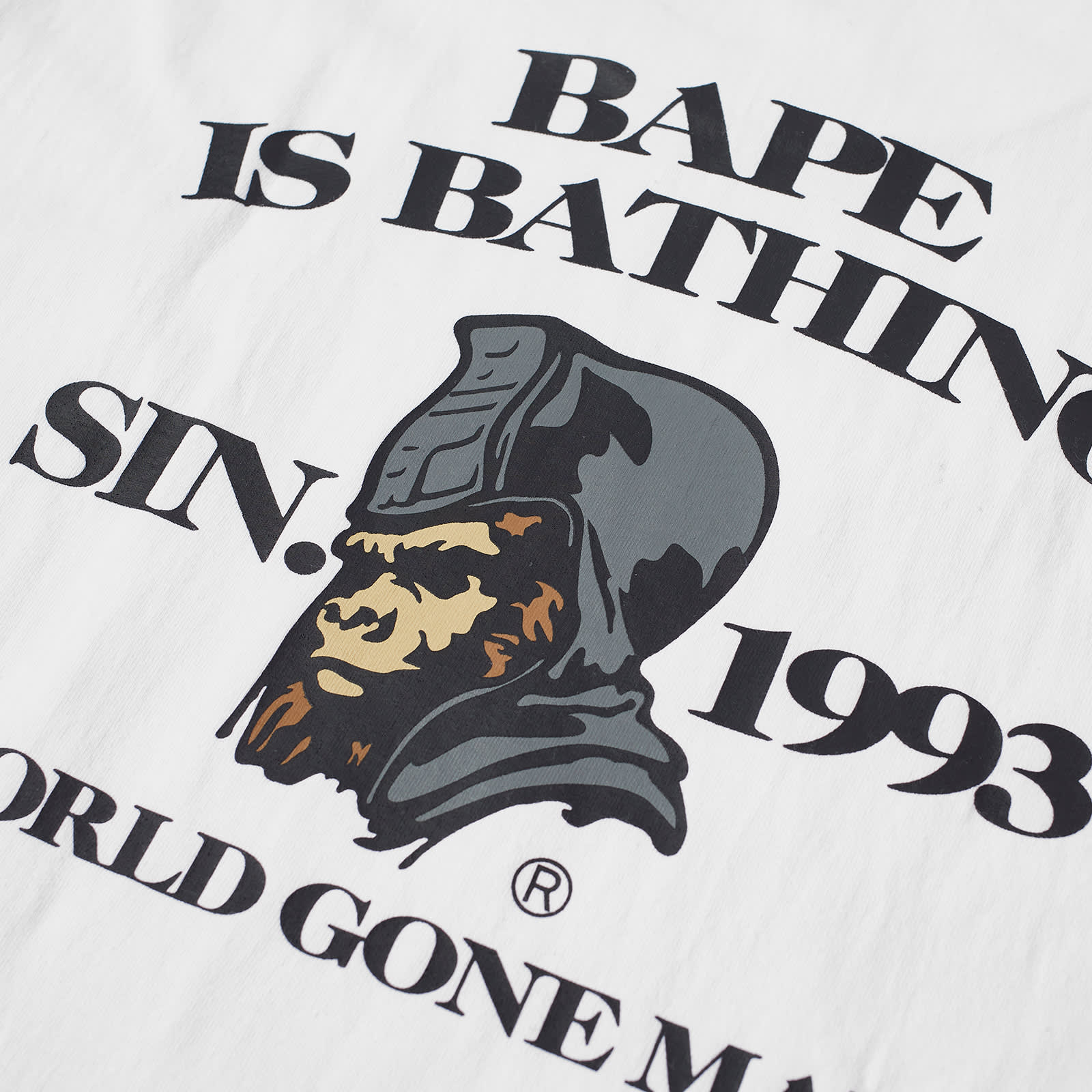 A Bathing Ape General Bape Is Bathing T-Shirt White | END. (GB)