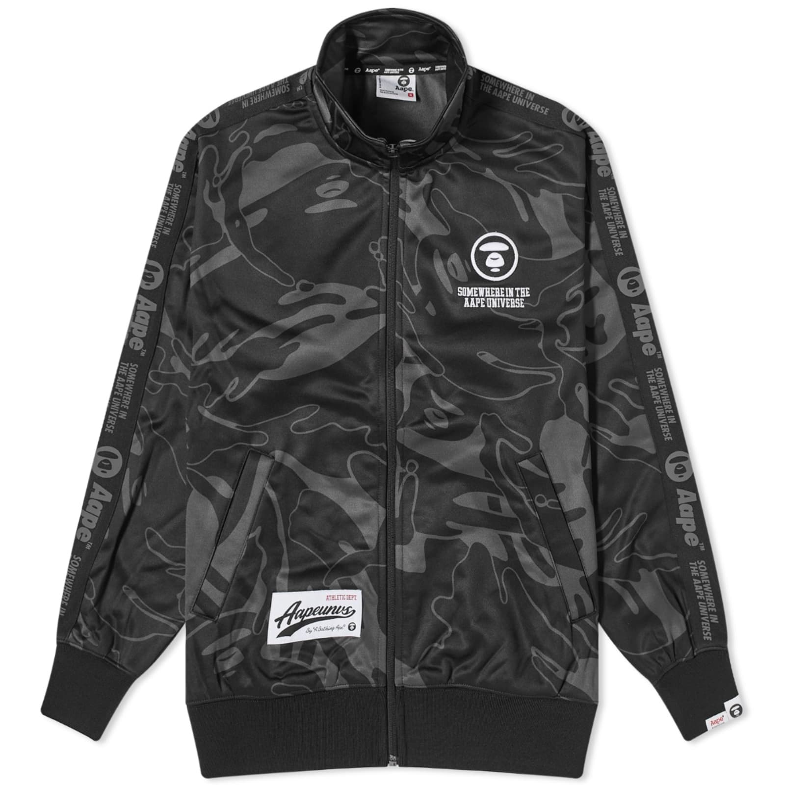 AAPE Camo College Track Jacket Black (Multi) END. (JP)