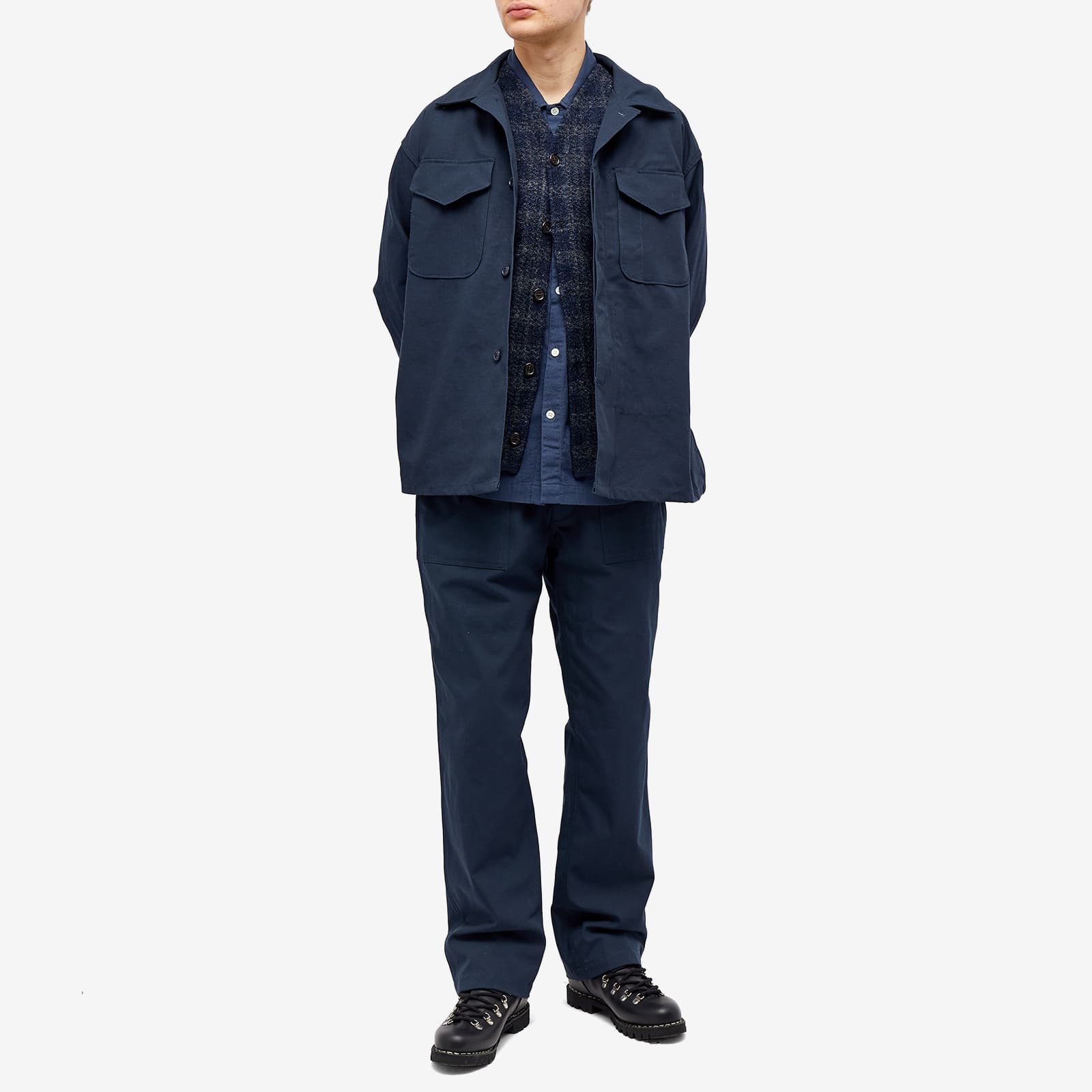 Engineered Garments Workaday Heavyweight Utility Jacket Navy Cotton