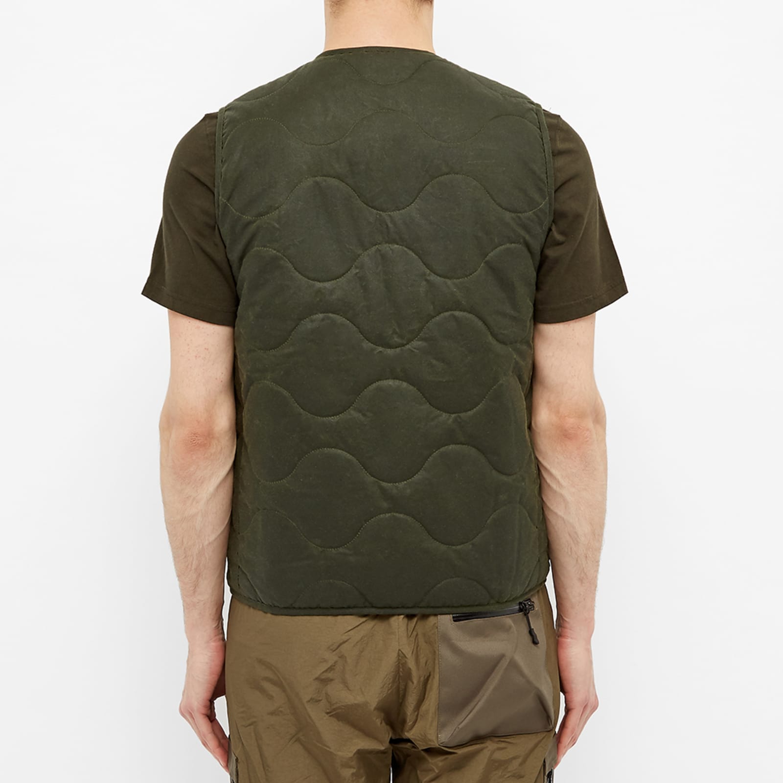 END. x Barbour Reengineered Fishing Vest Green END.