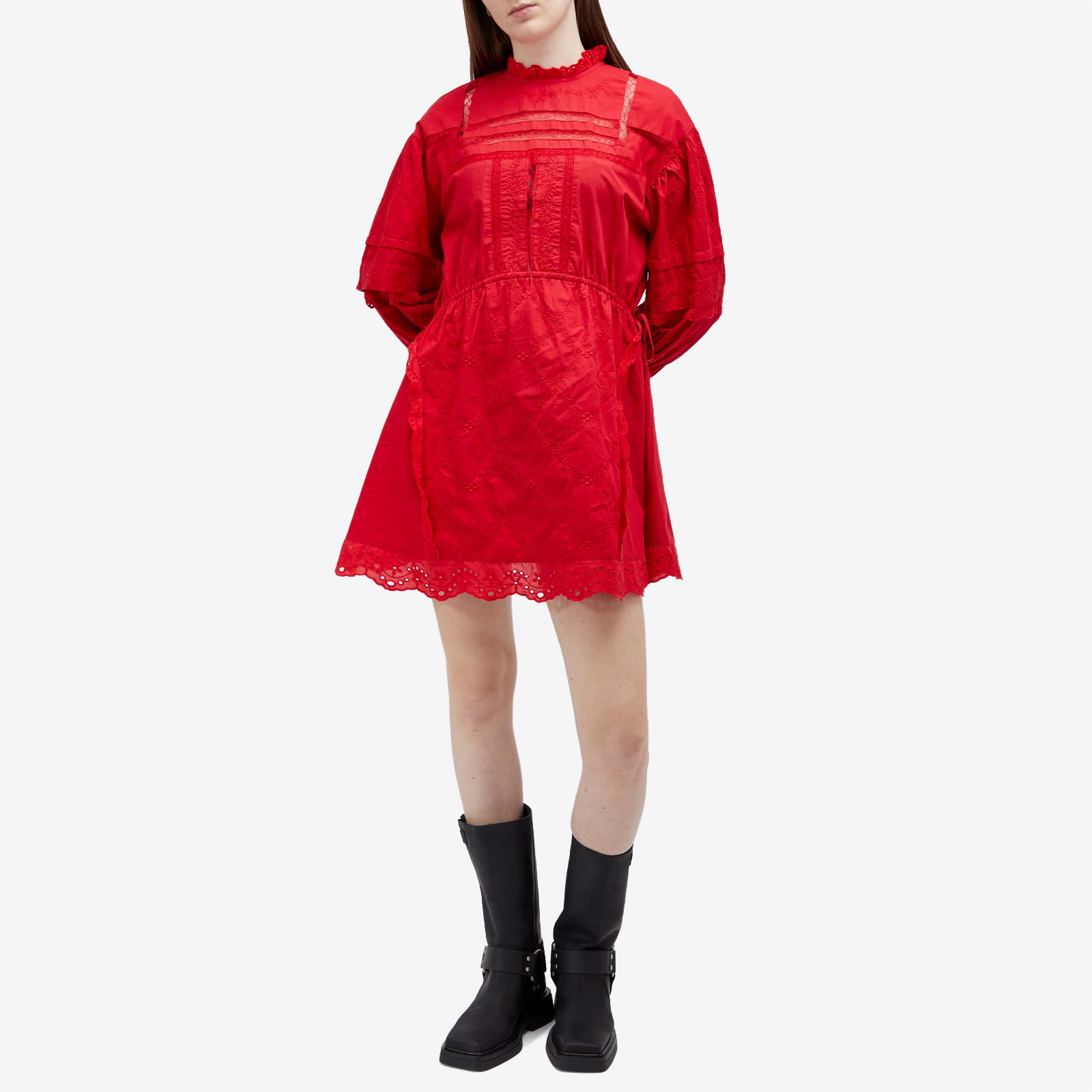 Damson Madder Clandy Midi Dress - Red