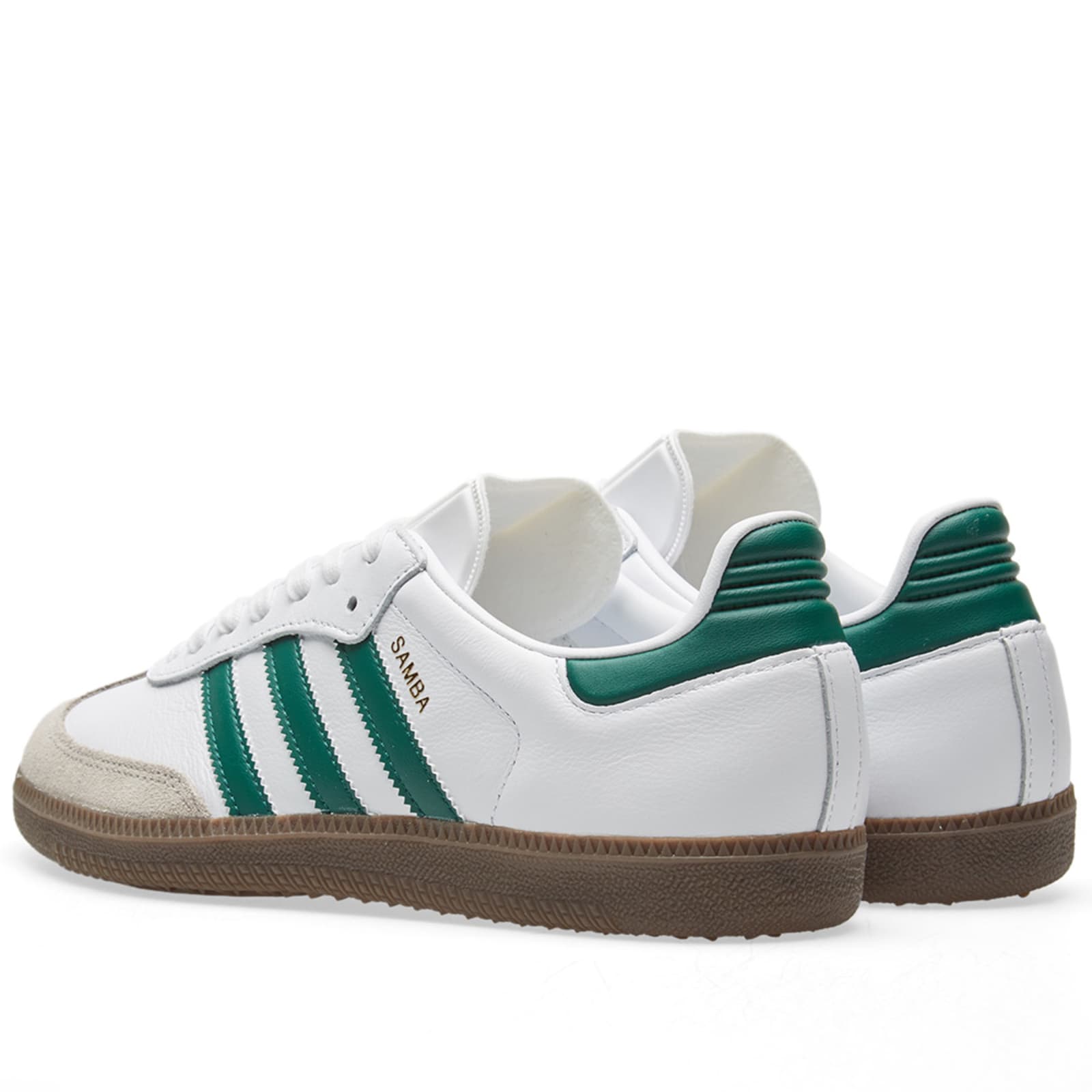 Adidas Samba White, Green & Clear Granite END. (US)