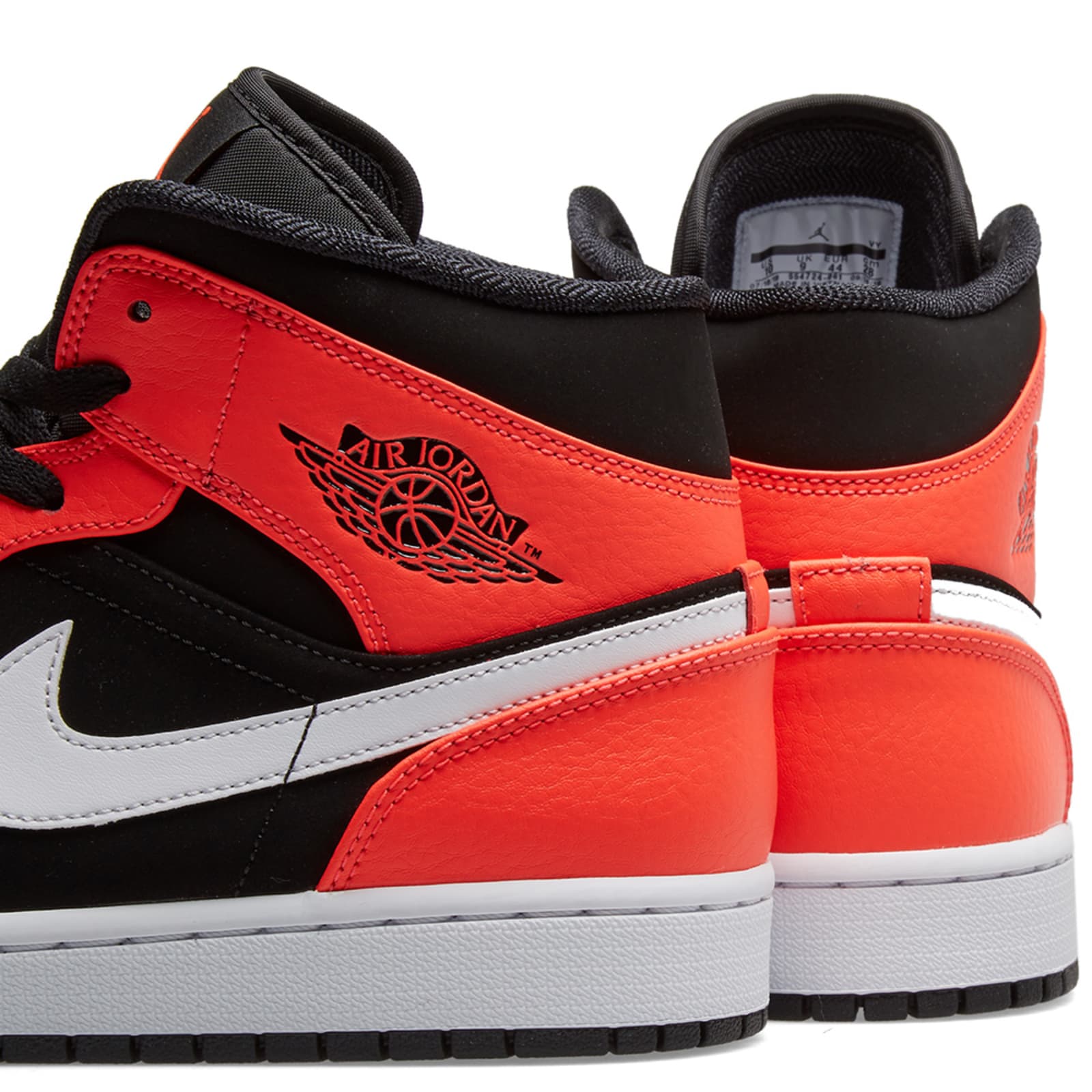 air jordan 1 mid black infrared 23 white