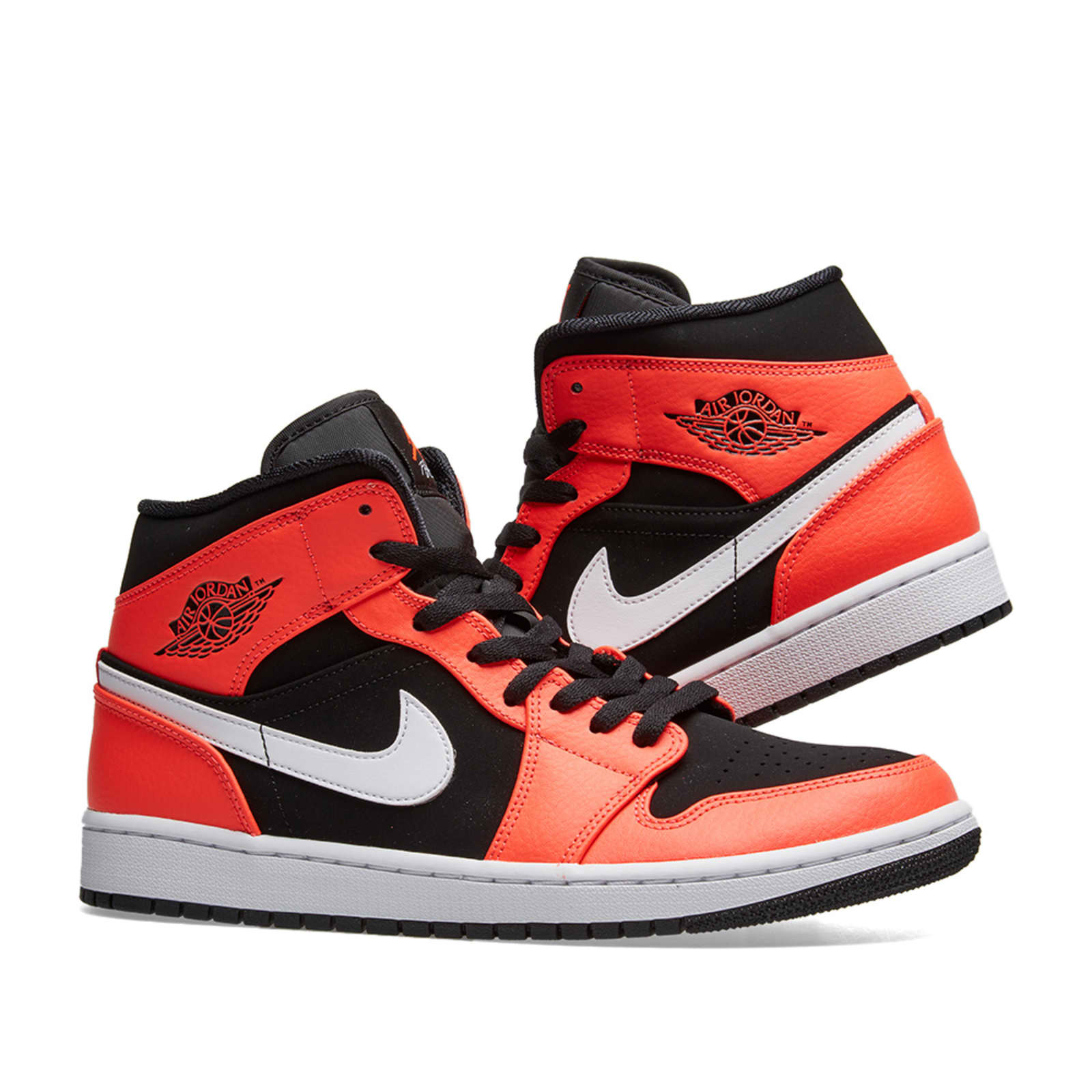 air jordan 1 mid black infrared 23 white
