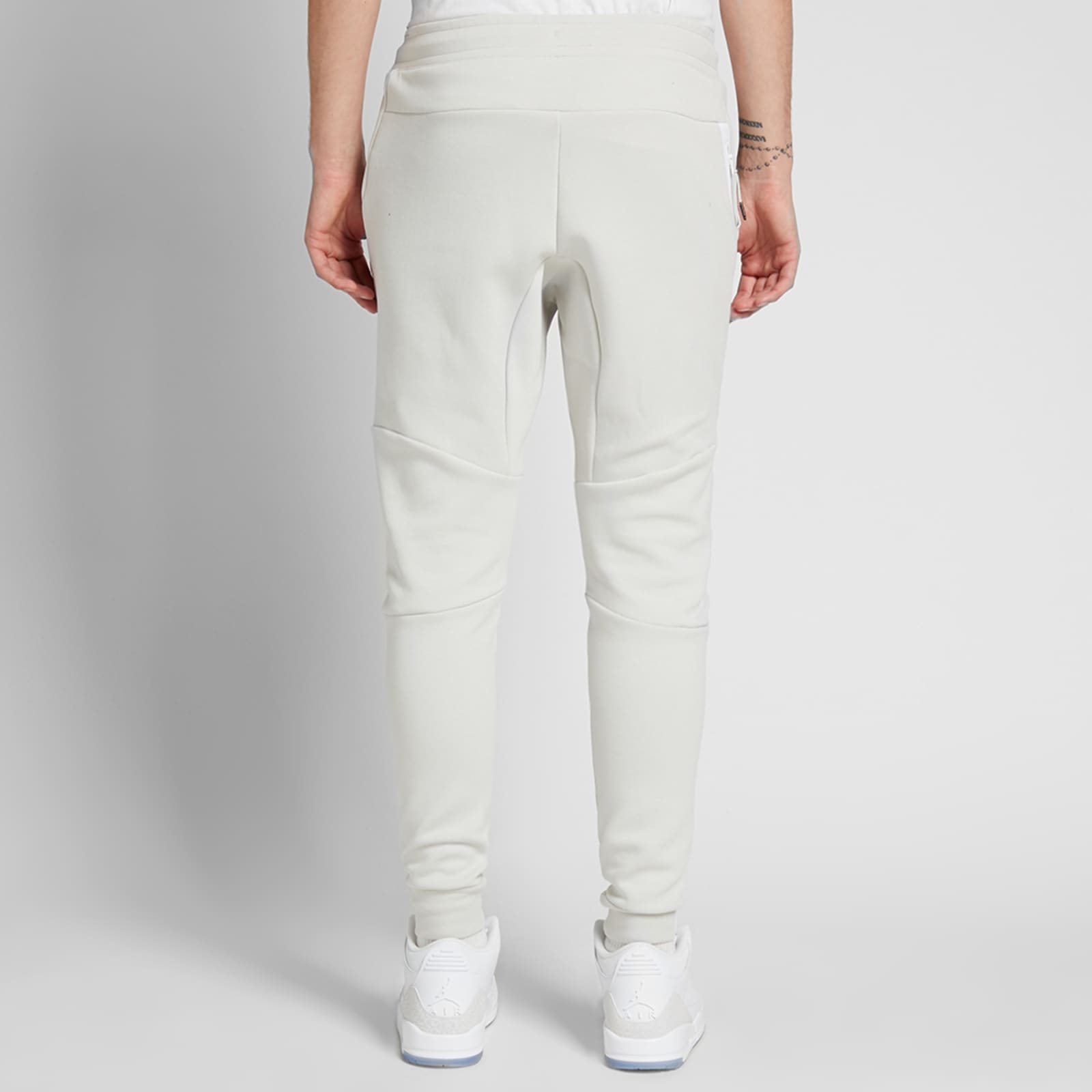 Nike Tech Fleece Jogger Light Bone & White END. (US)