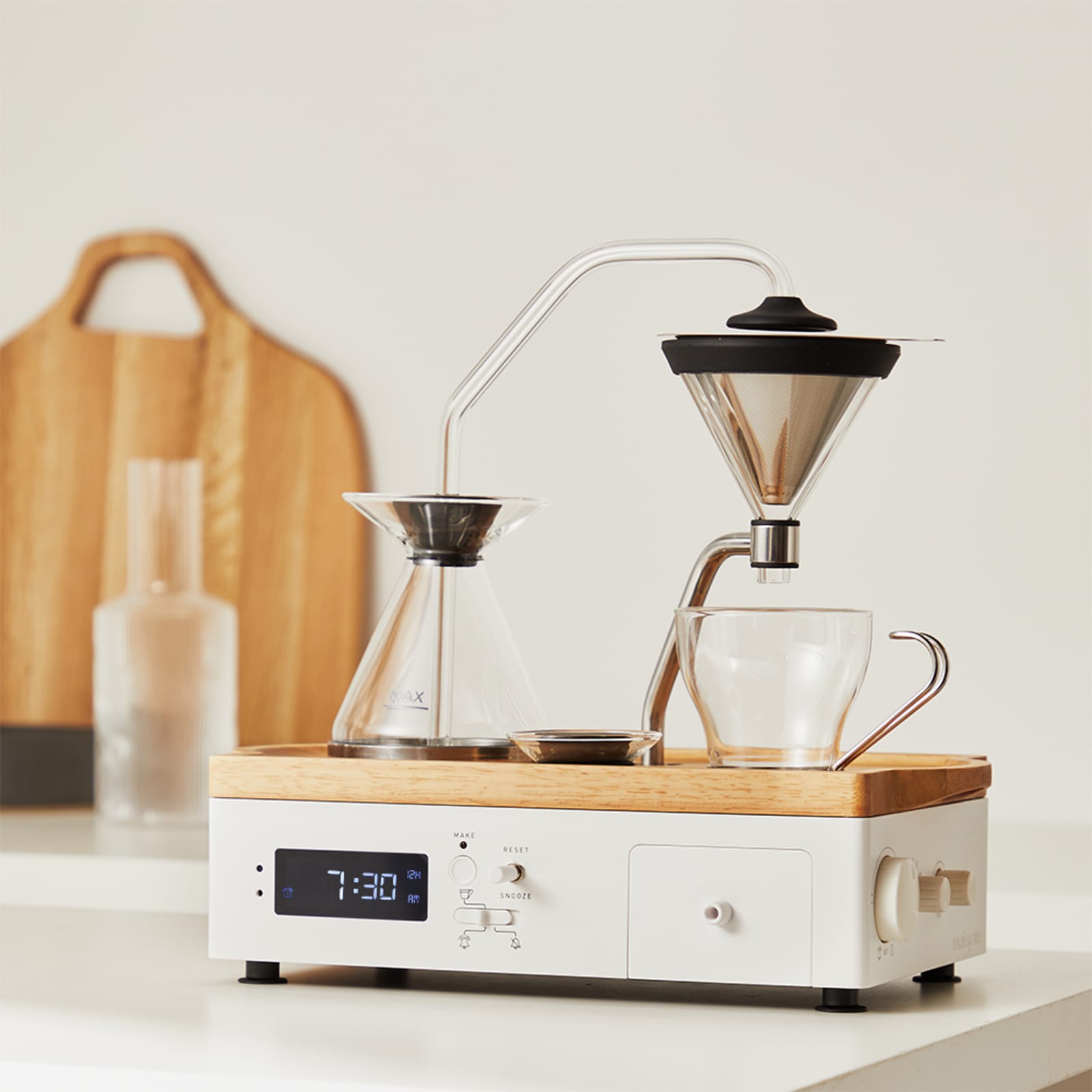 Joy Resolve Barisieur Tea & Coffee Brewing Alarm Clock White END. (US)