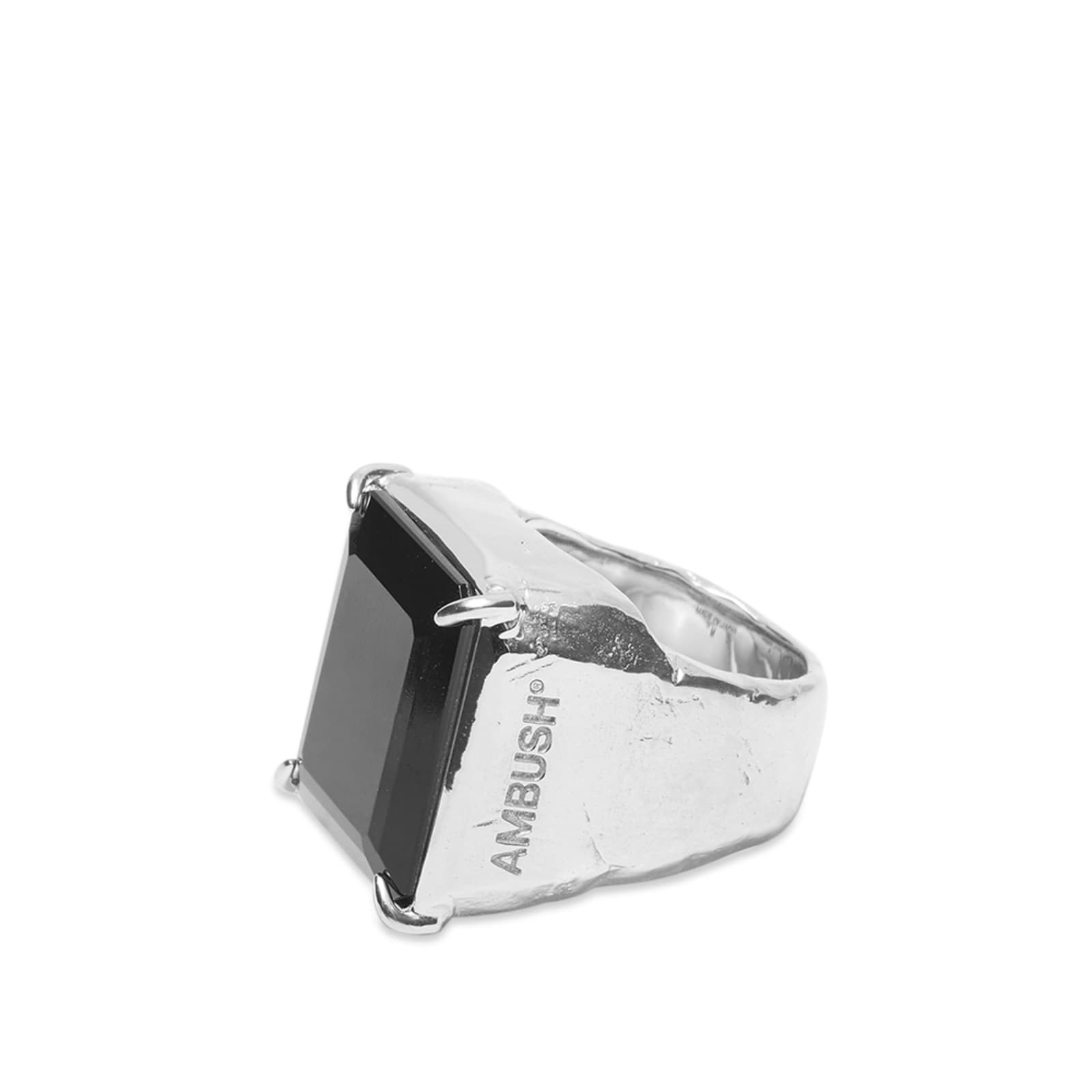 Ambush Square Cut Stone Ring - Black