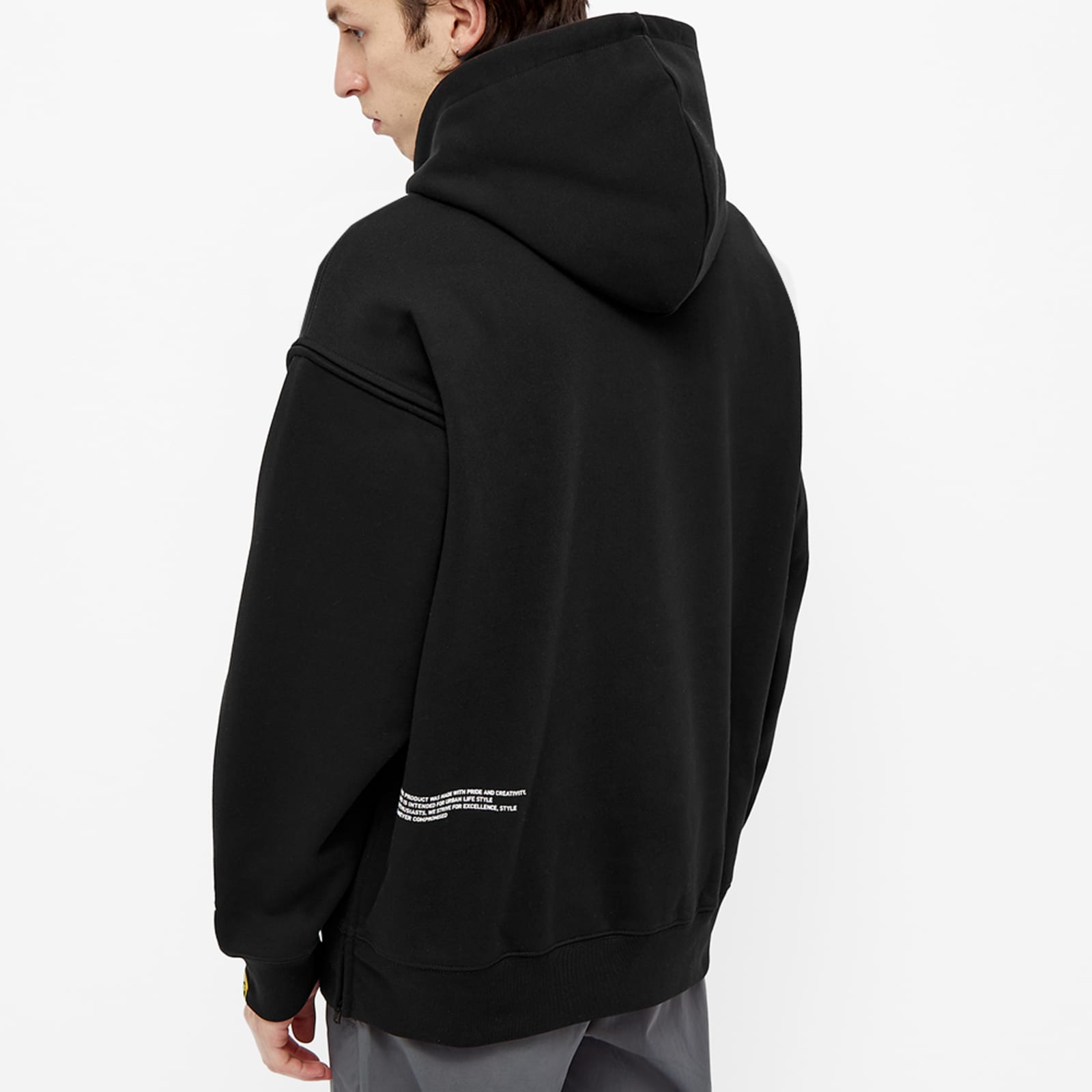 Half zip hoodie black clearance