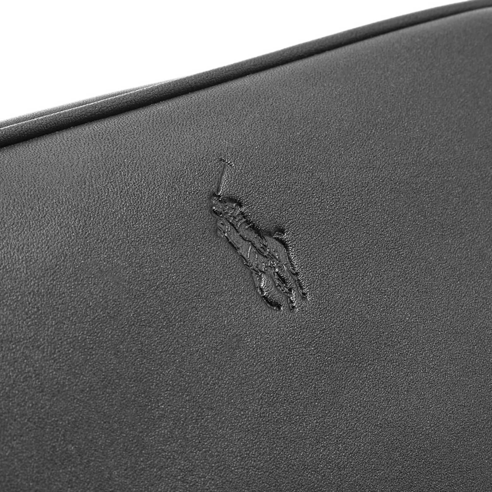 Polo Ralph Lauren Leather Wash Bag Black END.
