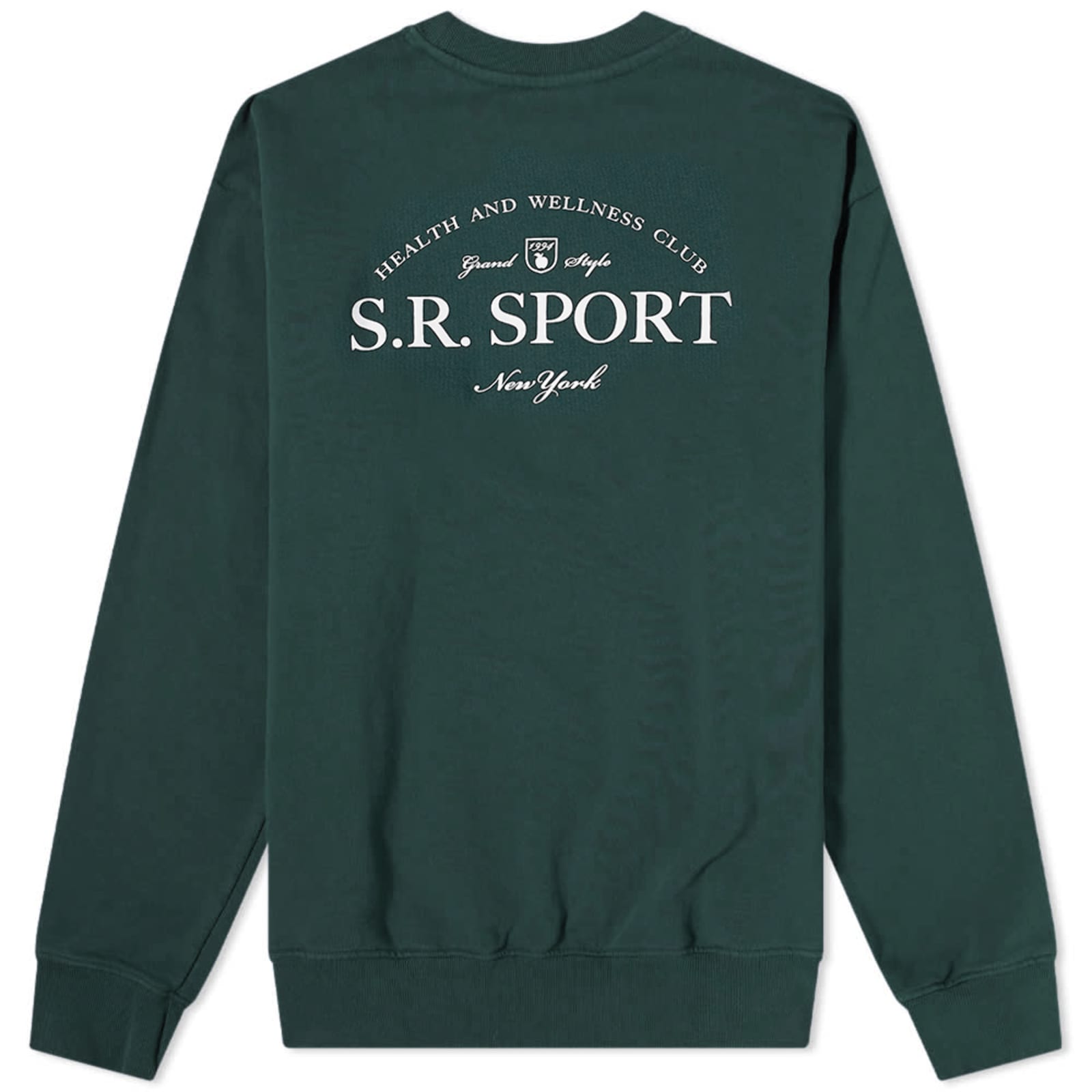 Sporty & Rich Wimbledon Crew Sweat END. Exclusive Forest Green