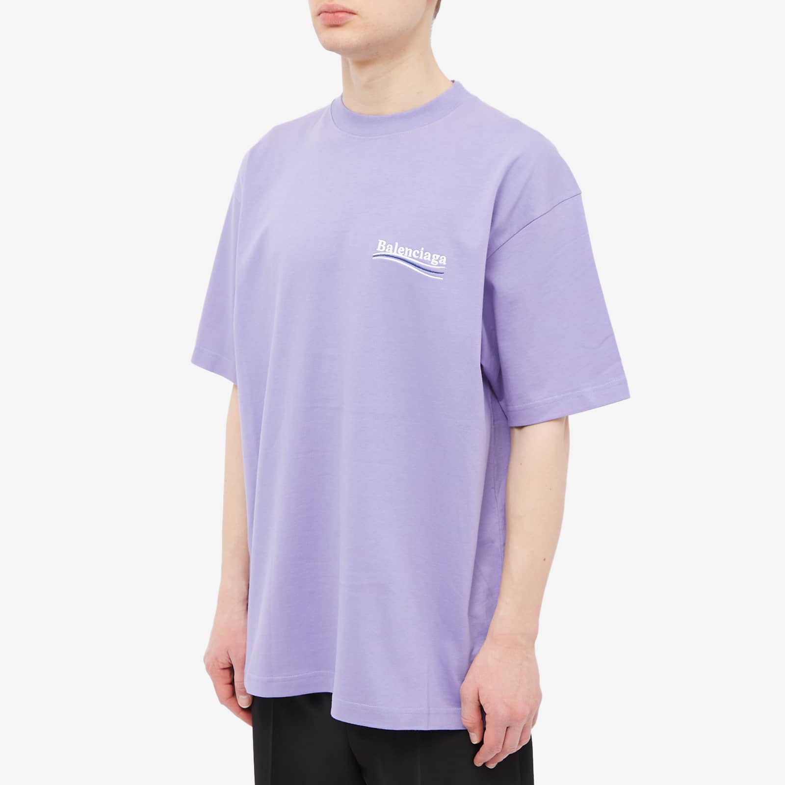 balenciaga purple shirt