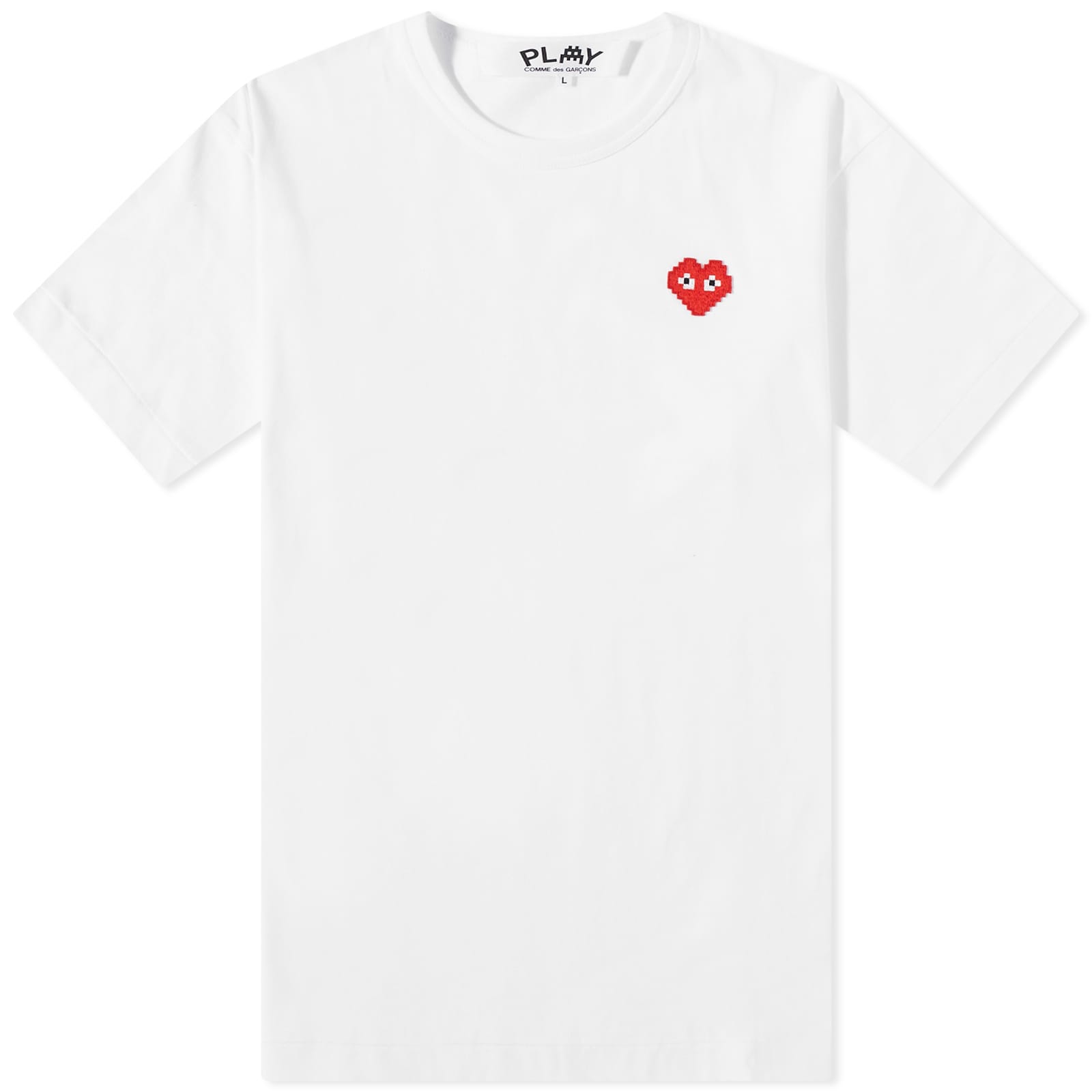 Comme des Garçons Play Invader Heart T-Shirt - White