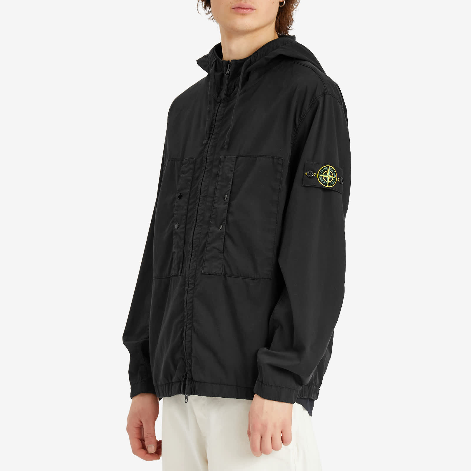 Stone Island Supima Cotton Twill Stretch-TC Hooded Jacket