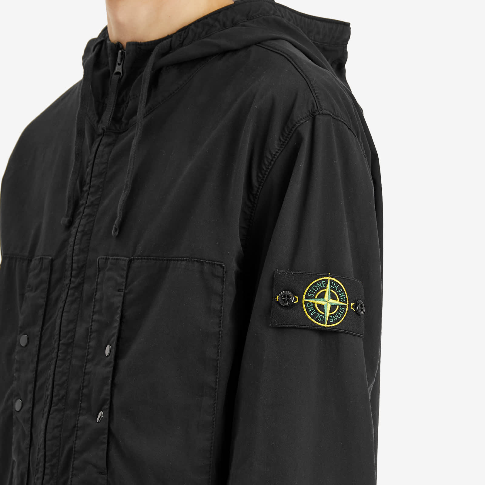 Stone Island Supima Cotton Twill Stretch-TC Hooded Jacket
