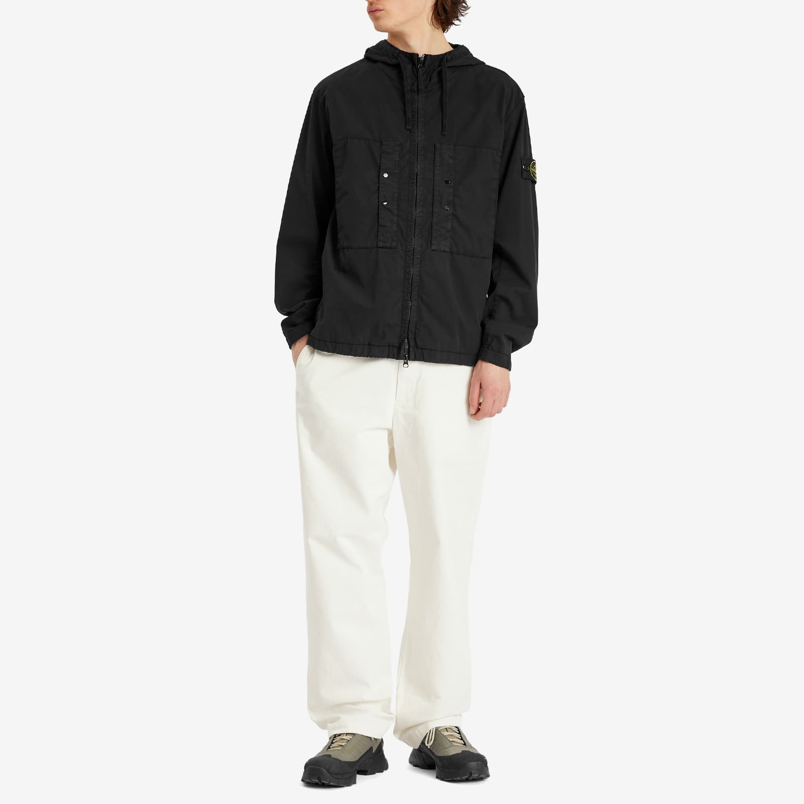 Stone Island Supima Cotton Twill Stretch-TC Hooded Jacket