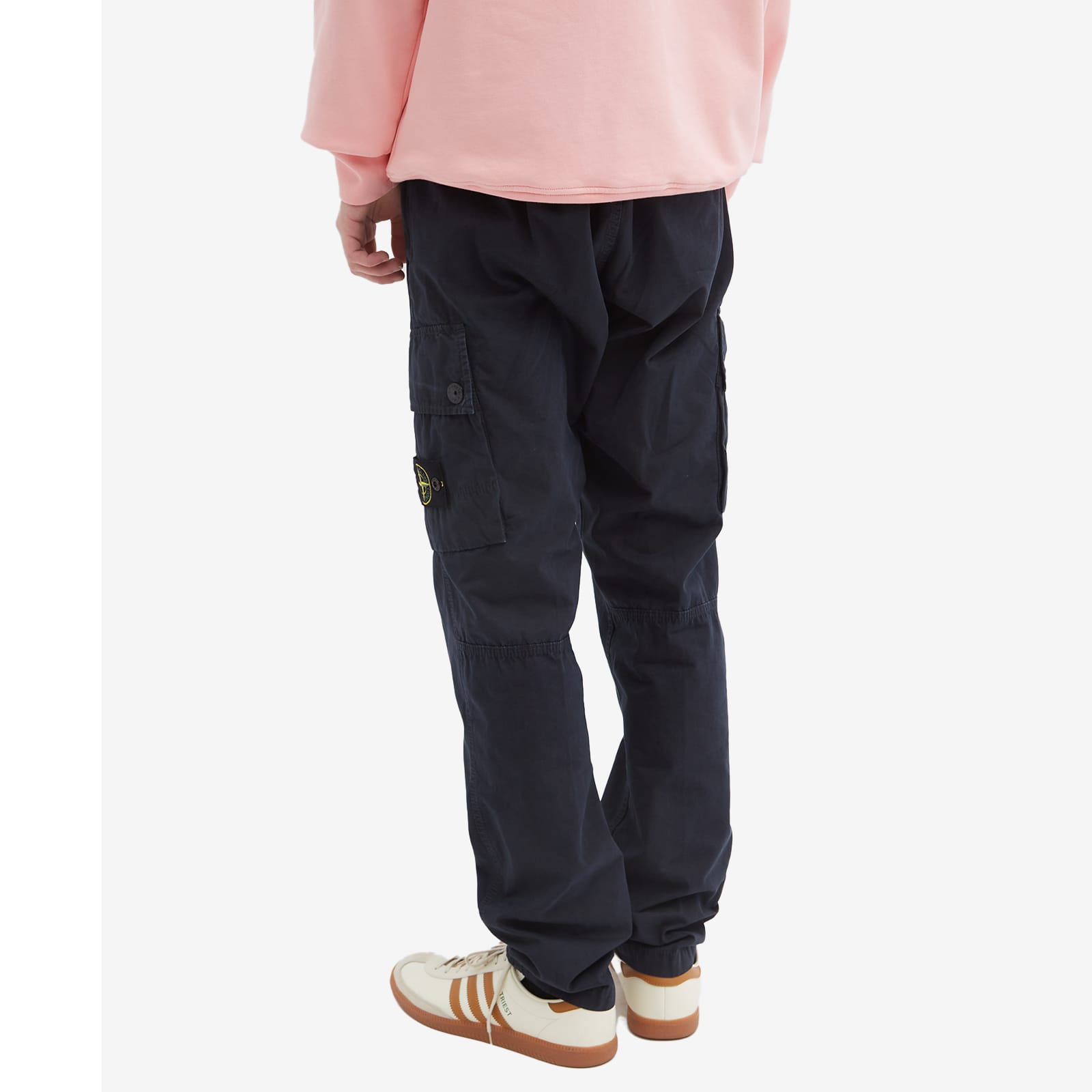 Stone Island Brushed Cotton Canvas Cargo Pant Navy END. (GB)