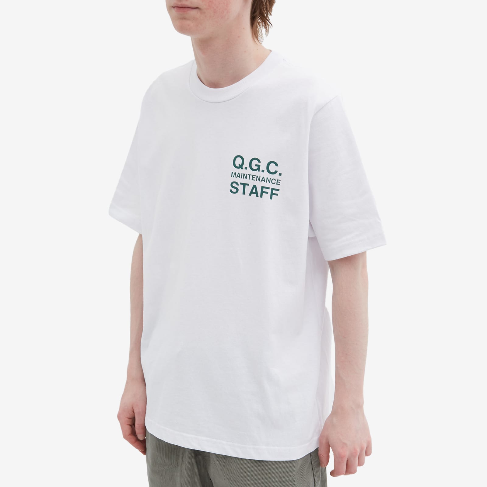 Quiet Golf Q.G.C. Staff Tee White END. (KR)