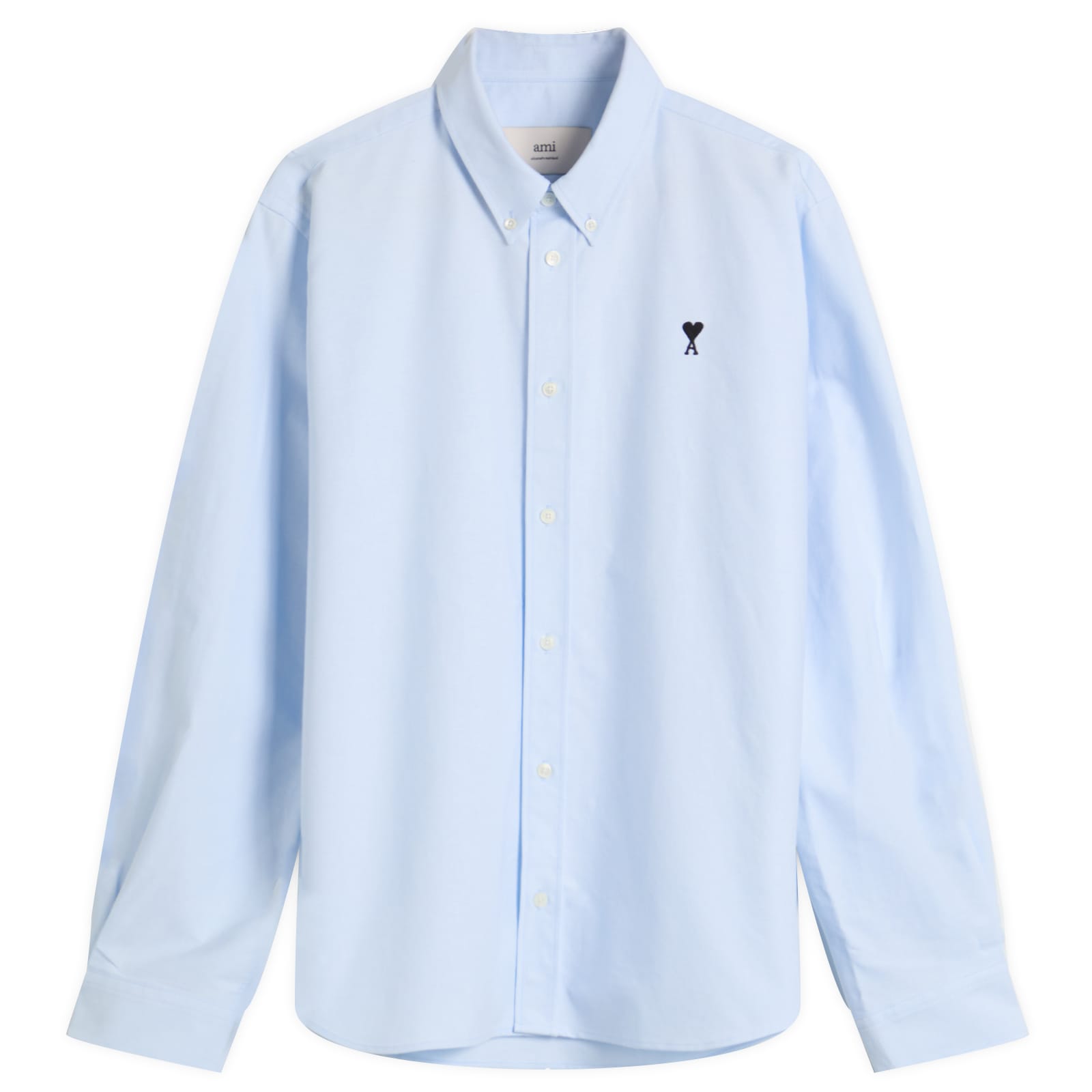 AMI Paris Cotton Oxford Classic Shirt - Bleu Ciel