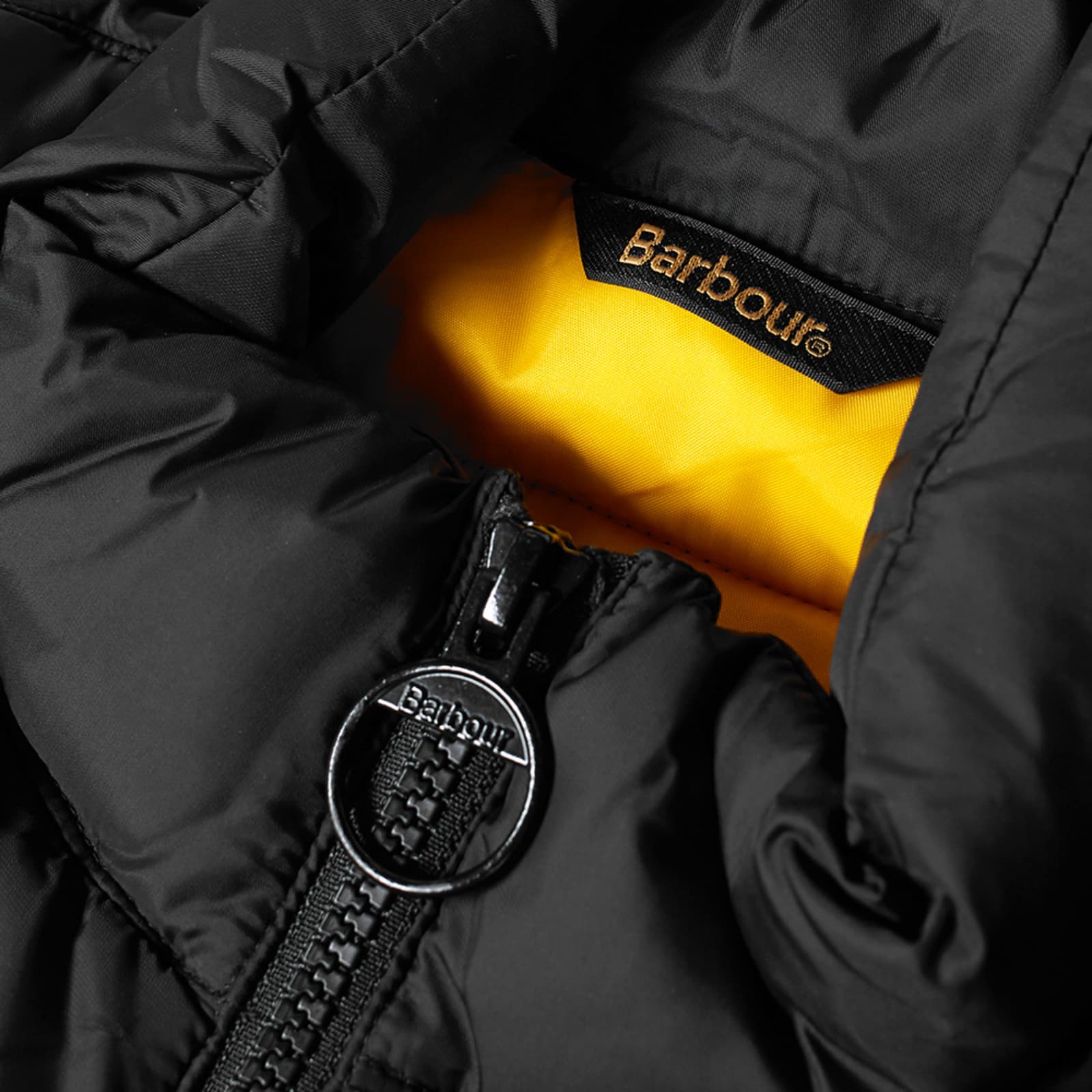 Barbour International Chain Baffle Quilt Jacket Black END.