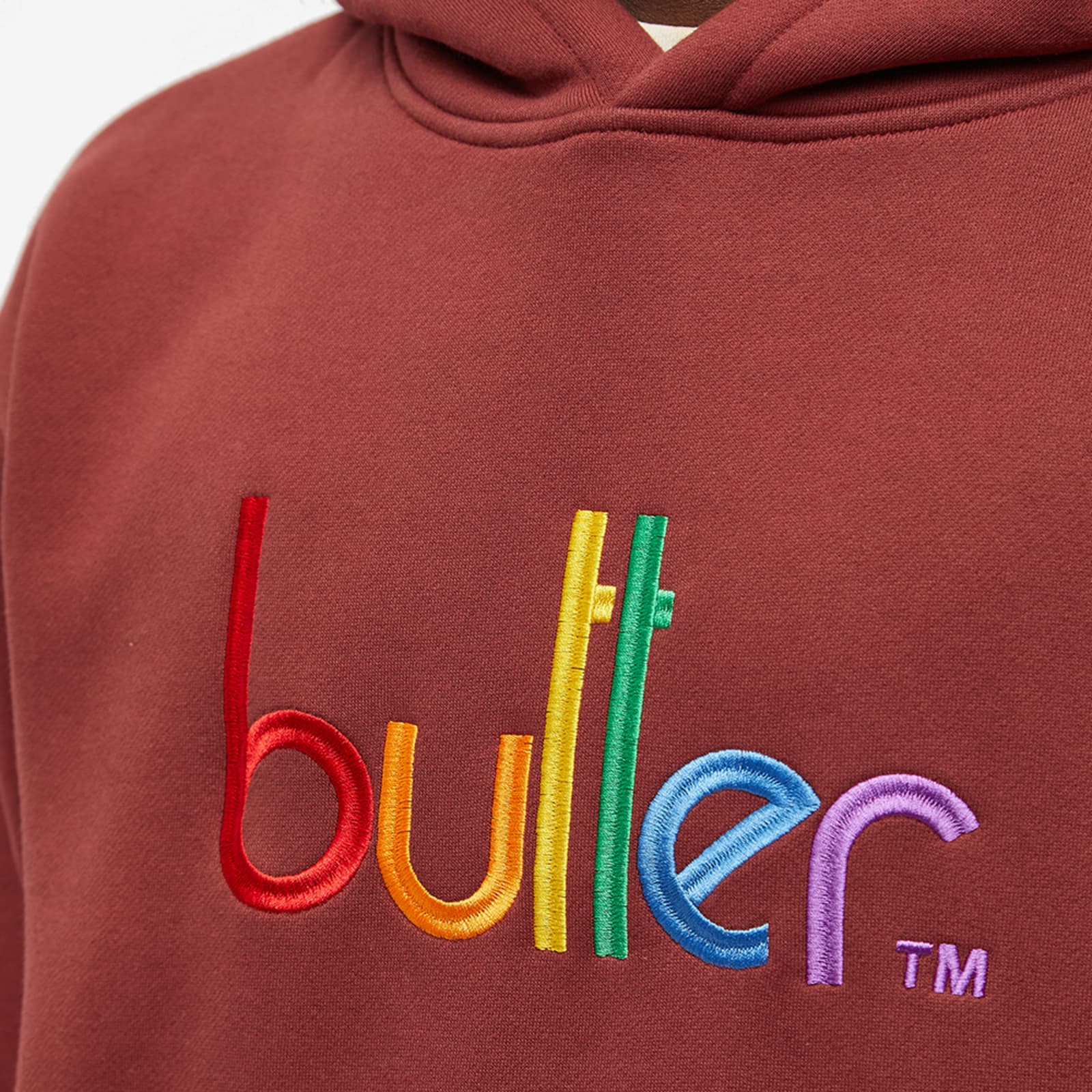 Butter Goods Colours Embroidered Hoodie Plum END.
