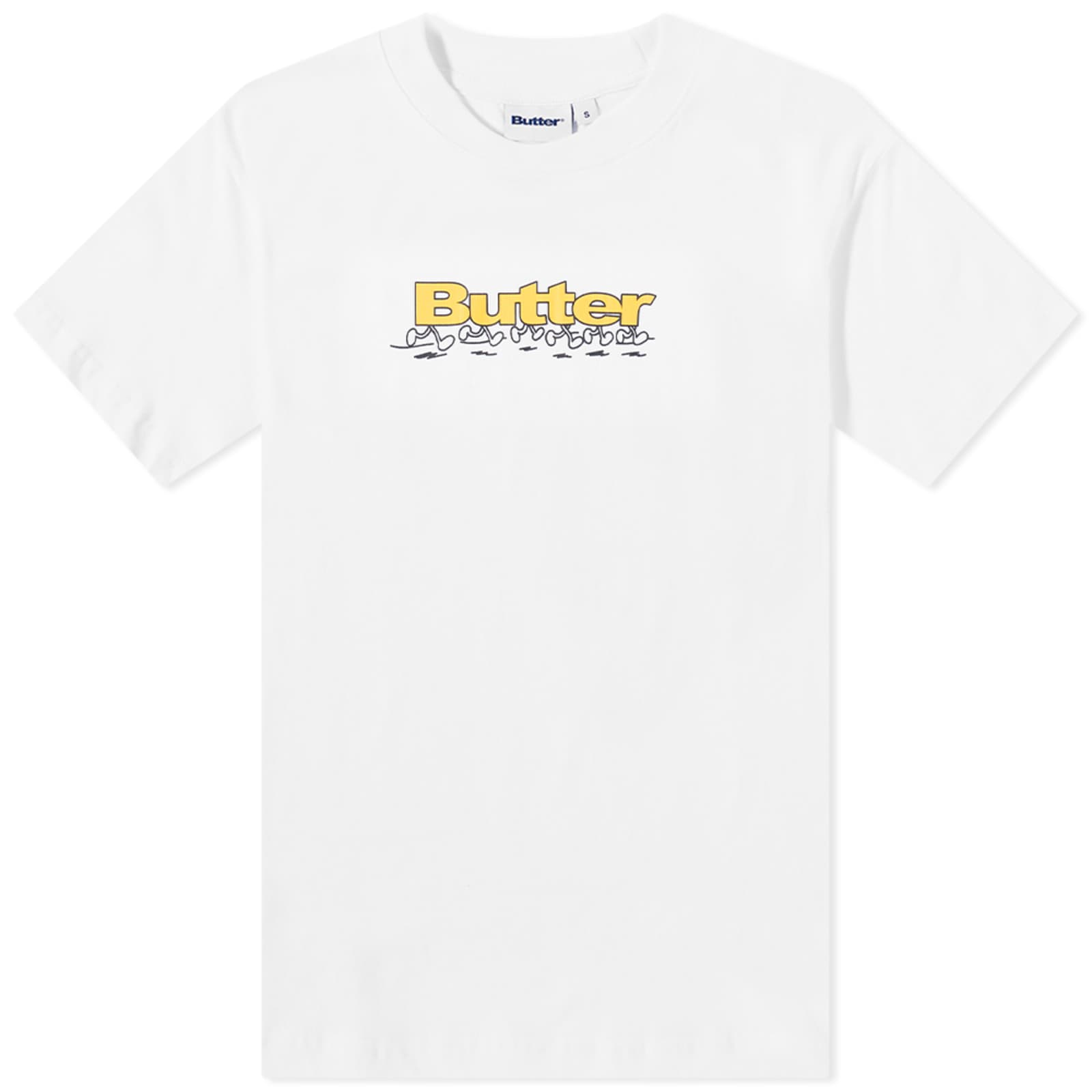 Butter Goods Running Logo TShirt White END. (AT)