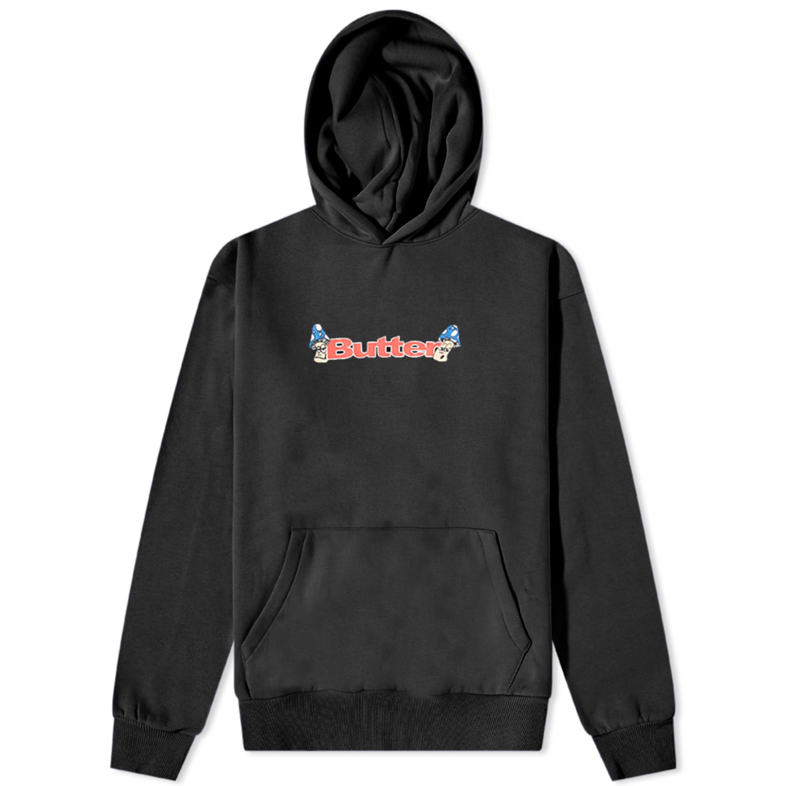 Butter Goods Shrooms Logo Hoodie Black END. (US)