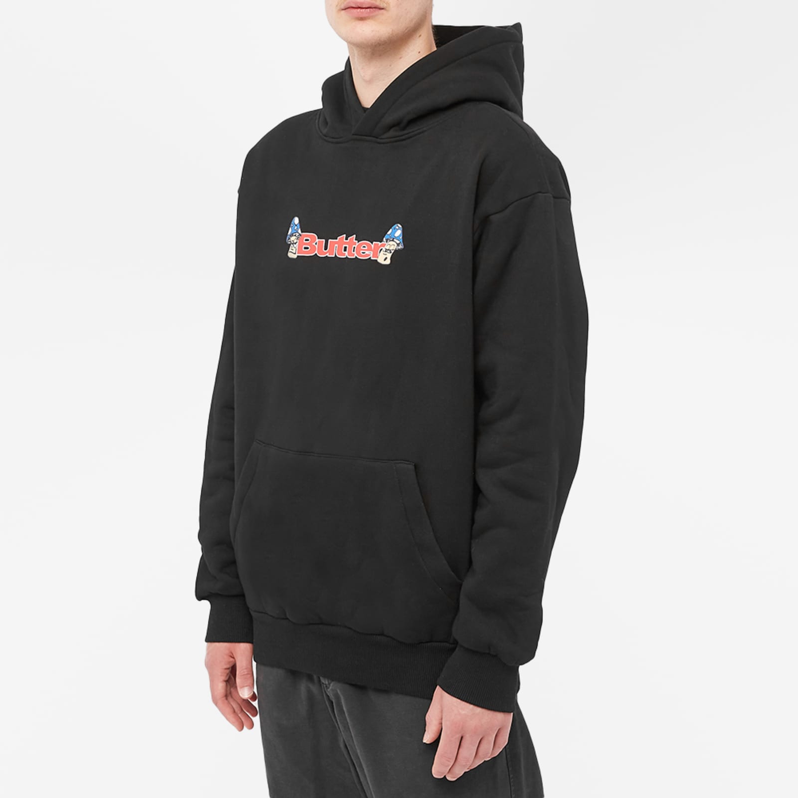 Butter Goods Shrooms Logo Hoodie Black END. (AU)