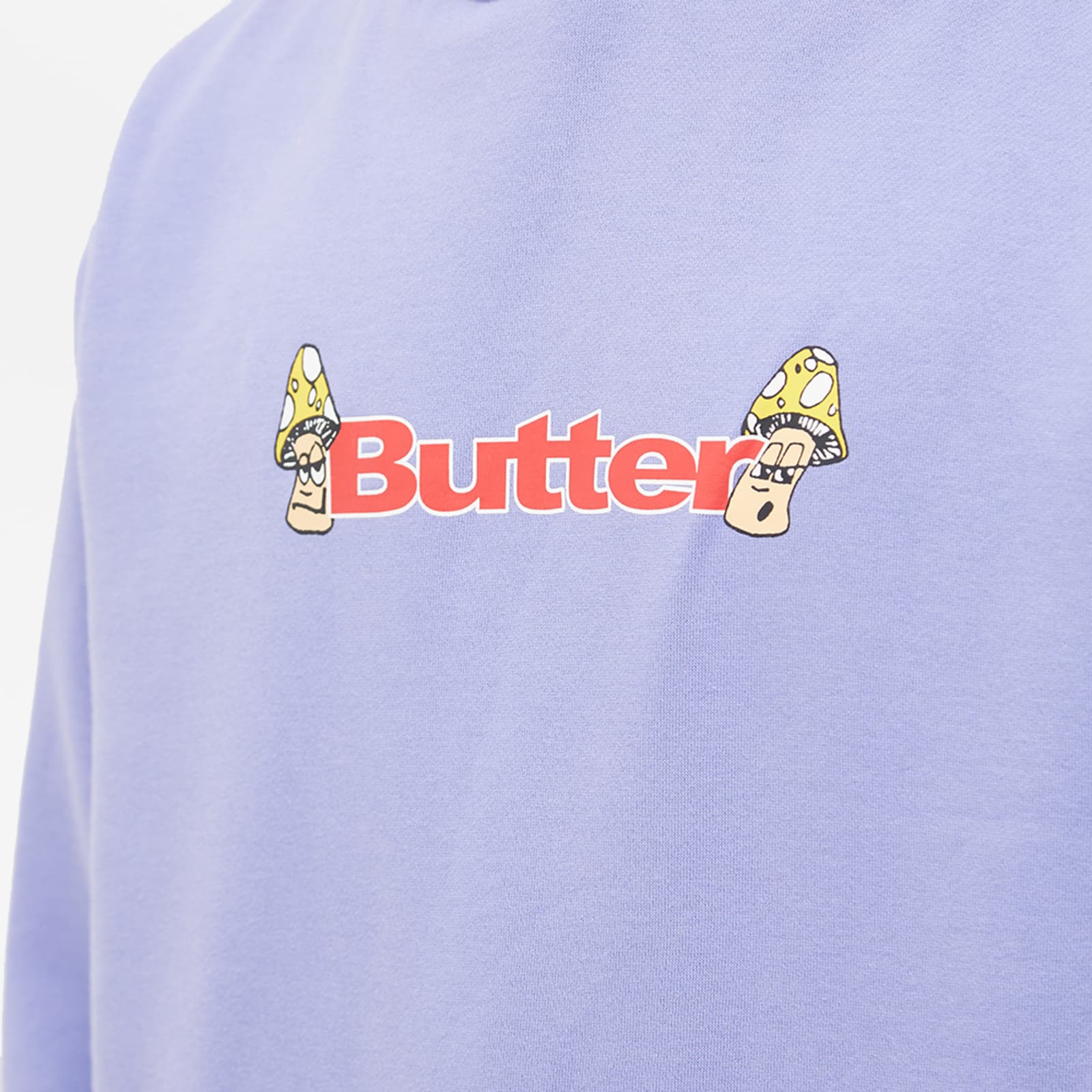 Butter Goods Shrooms Logo Hoodie Periwinkle END. (KR)