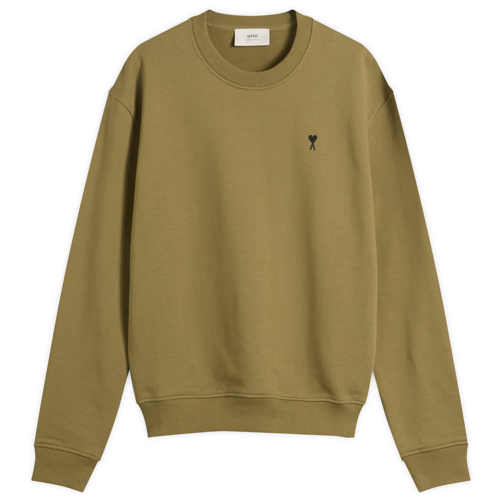 AMI Paris Loopback Light Fleece ADC Sweatshirt - Bronze