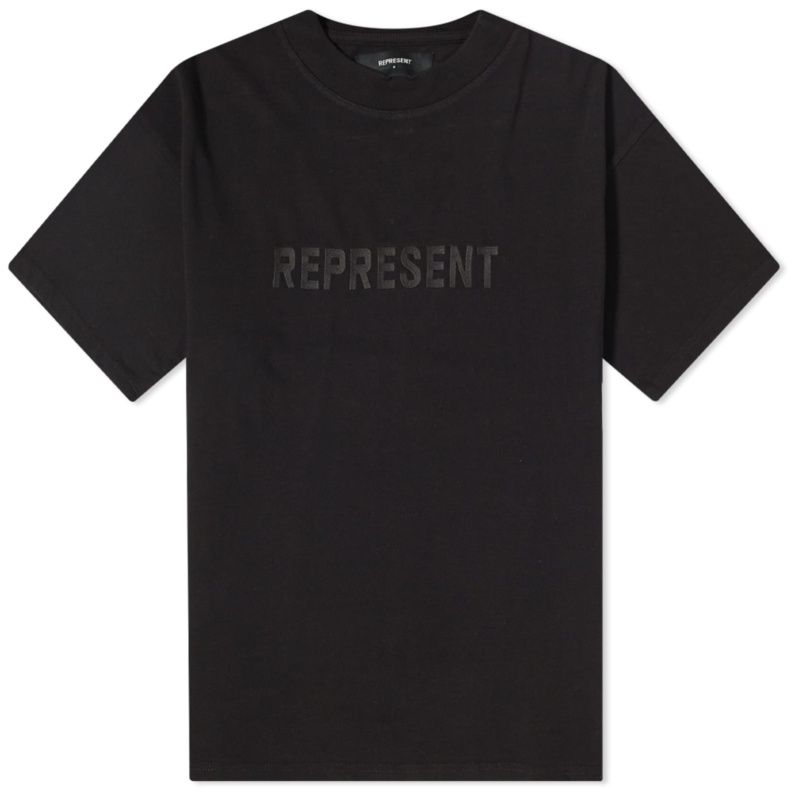 Represent Embroidered Logo TShirt Black END. (BE)