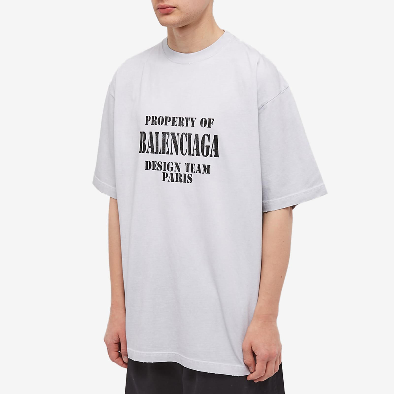 Balenciaga Property Of Oversized T-Shirt - Dirty White