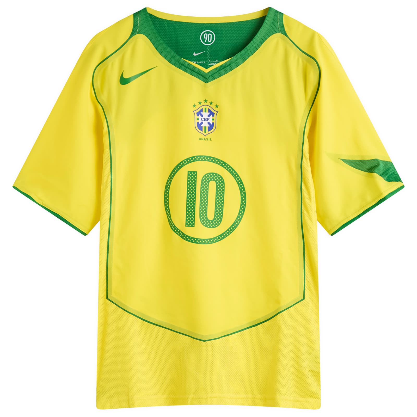 Nike Brazil Reissue N&N Short Sleeve Jersey - Yellow & Green