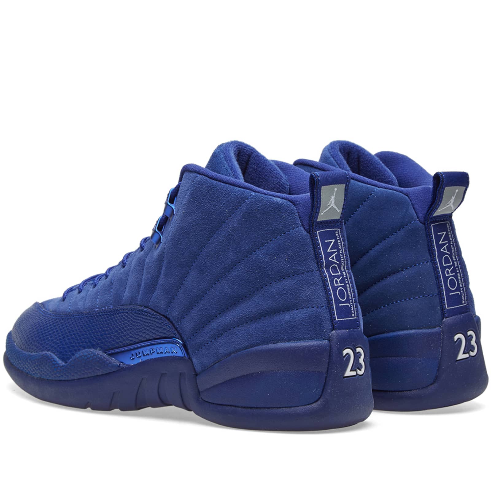 retro 12s blue and white