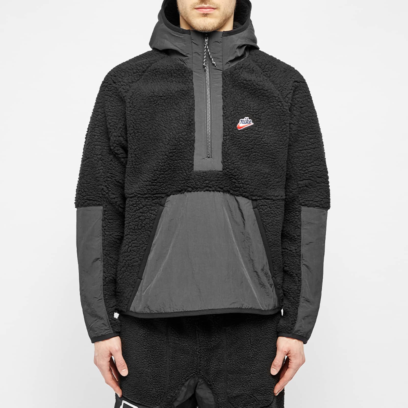 Nike heritage sherpa half zip clearance