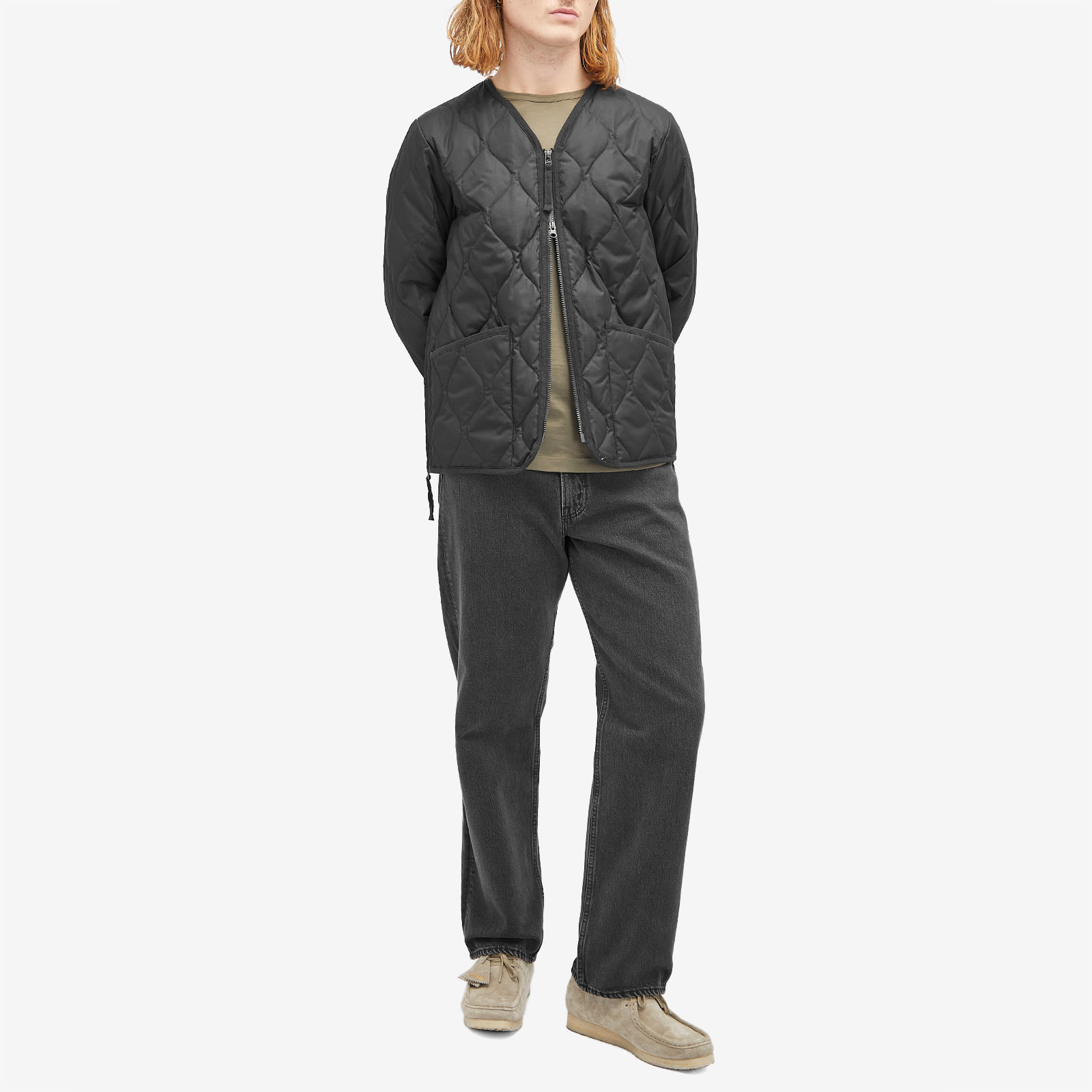 Taion Military Zip V-Neck Down Jacket