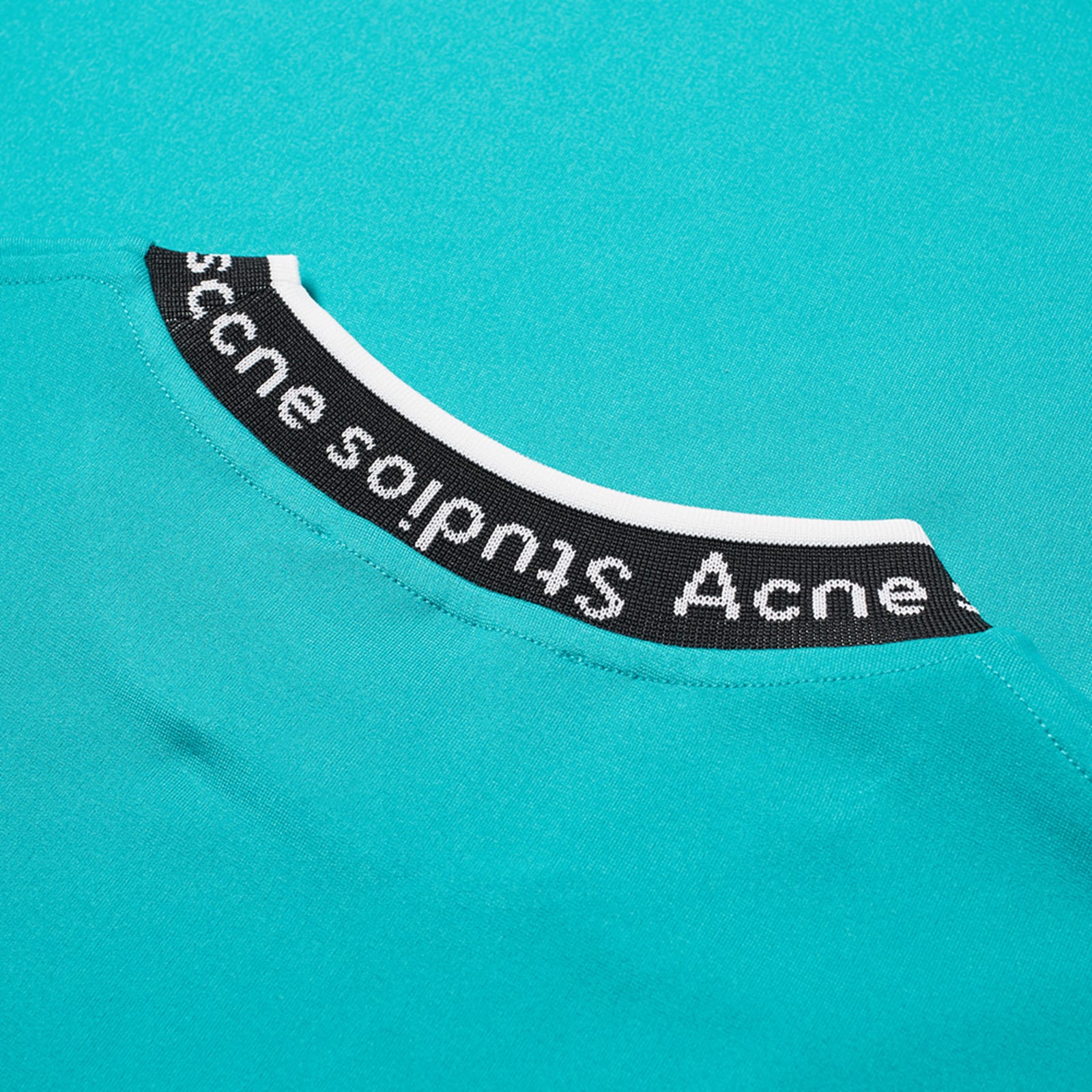 Acne Studios Extorr Logo Rib T-Shirt - Fern Green