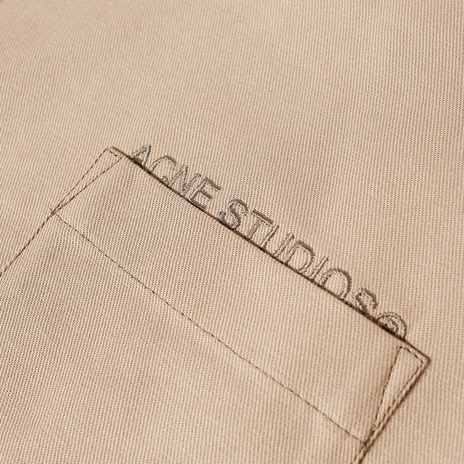 Acne Studios Sandros Linen Blend Logo Shirt