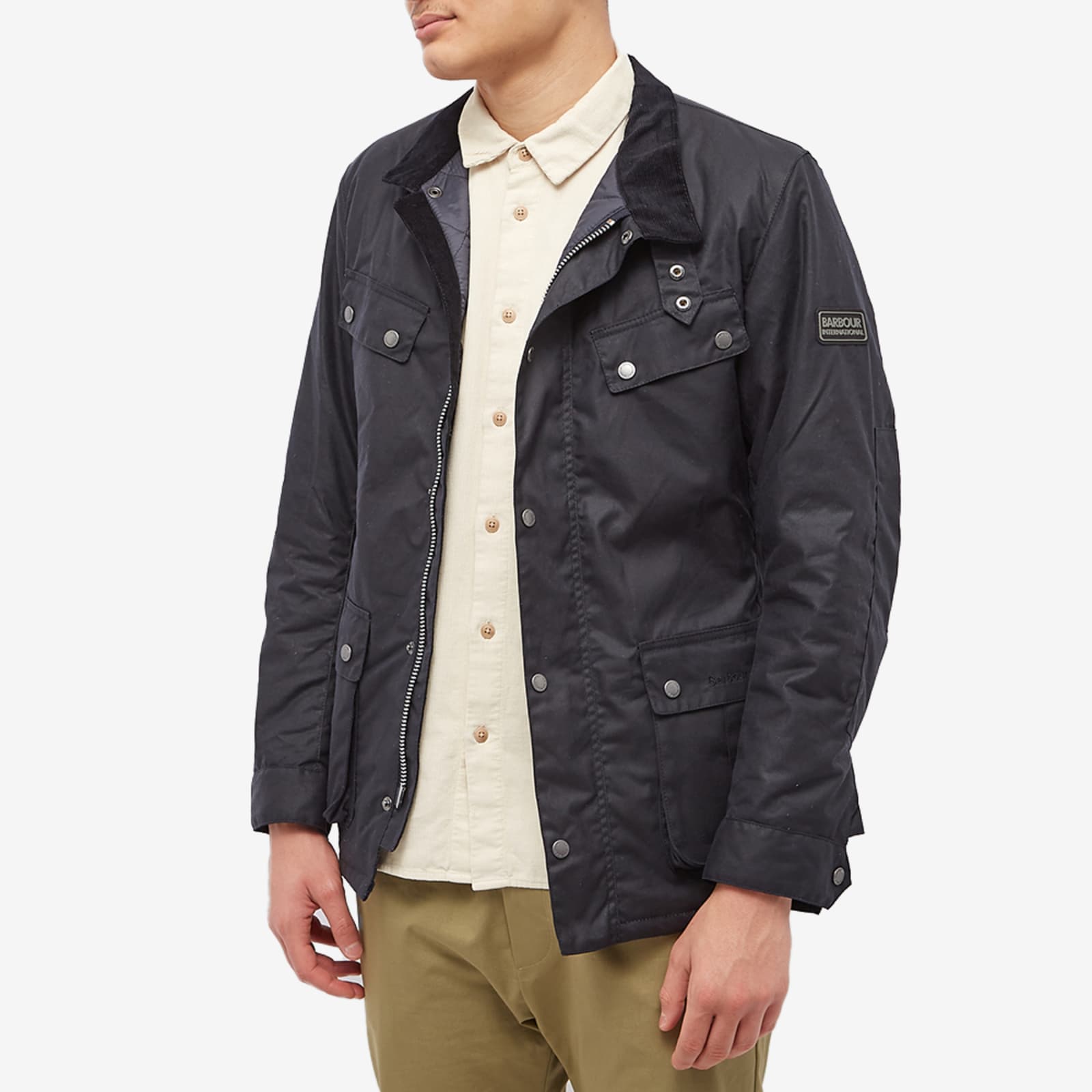 Barbour International Duke Wax Jacket Navy END. (GB)
