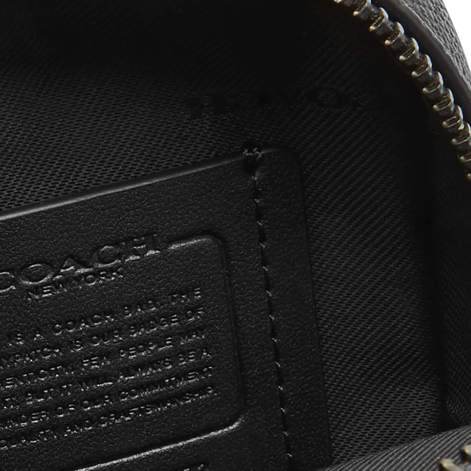 Coach Crossbody Phone Pack - Black Crossgrain Leather