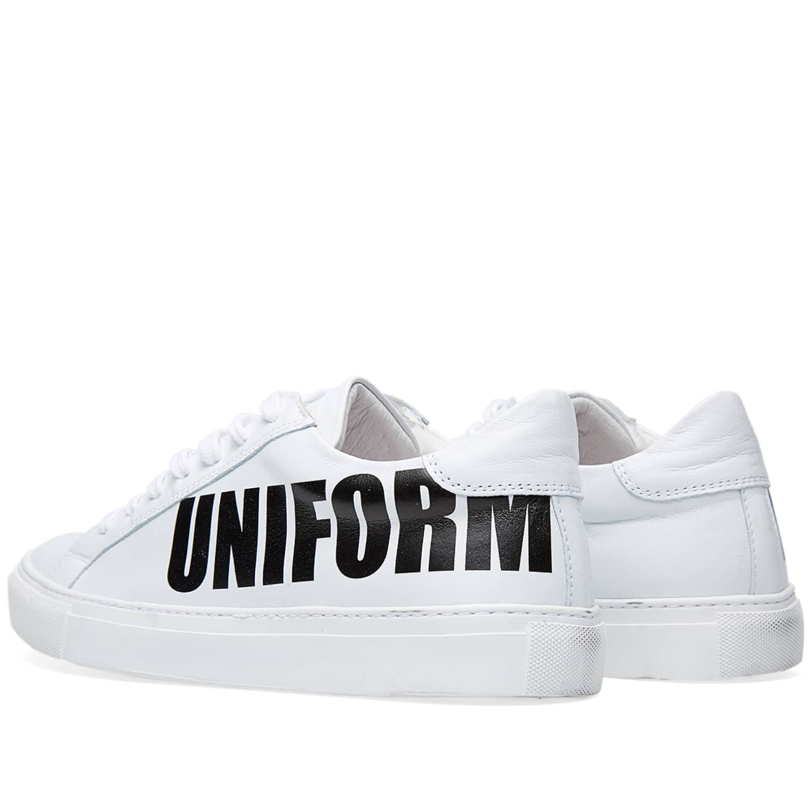 Uniform Experiment Big Logo Leather Sneaker White END.