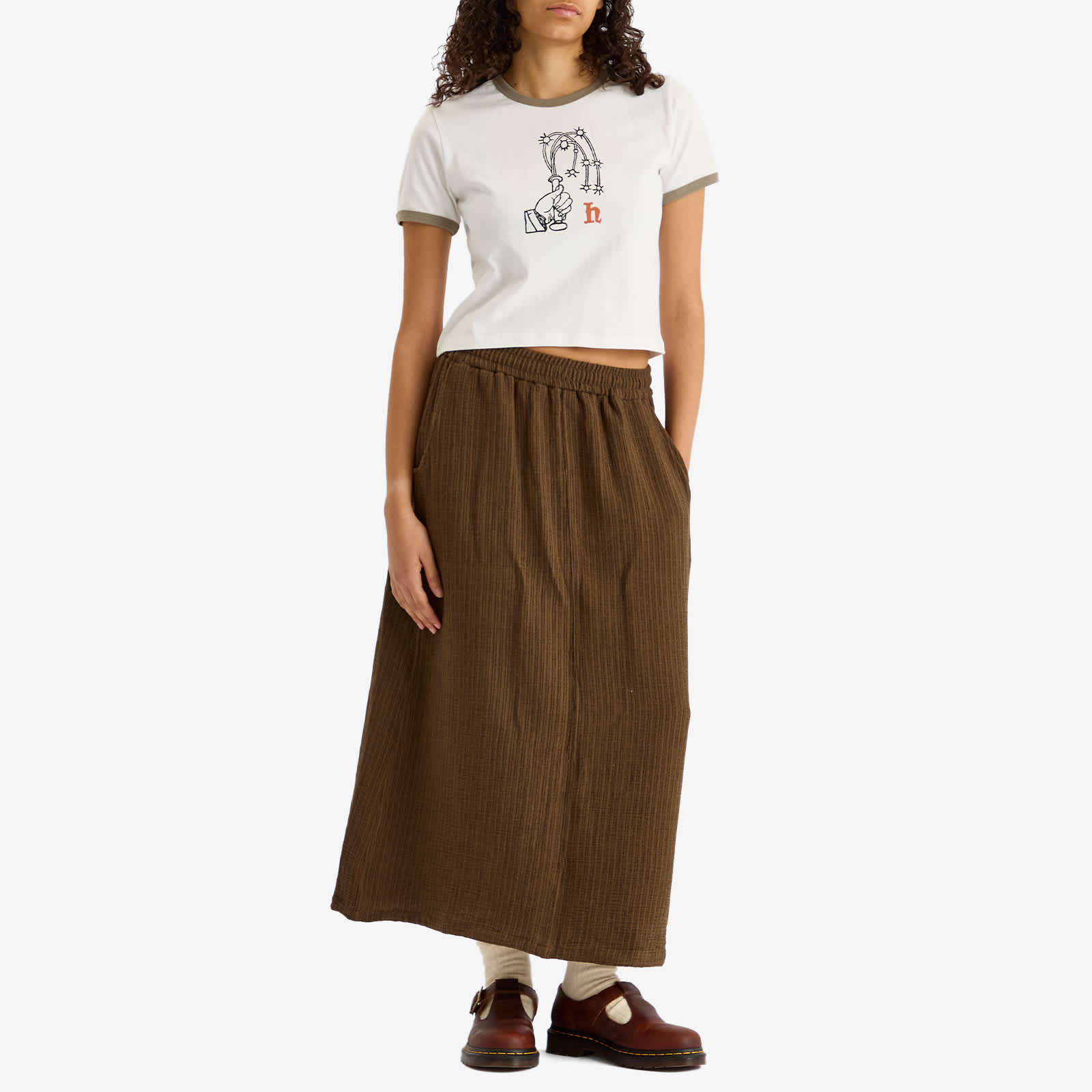 Heresy Scrim Skirt - Brown