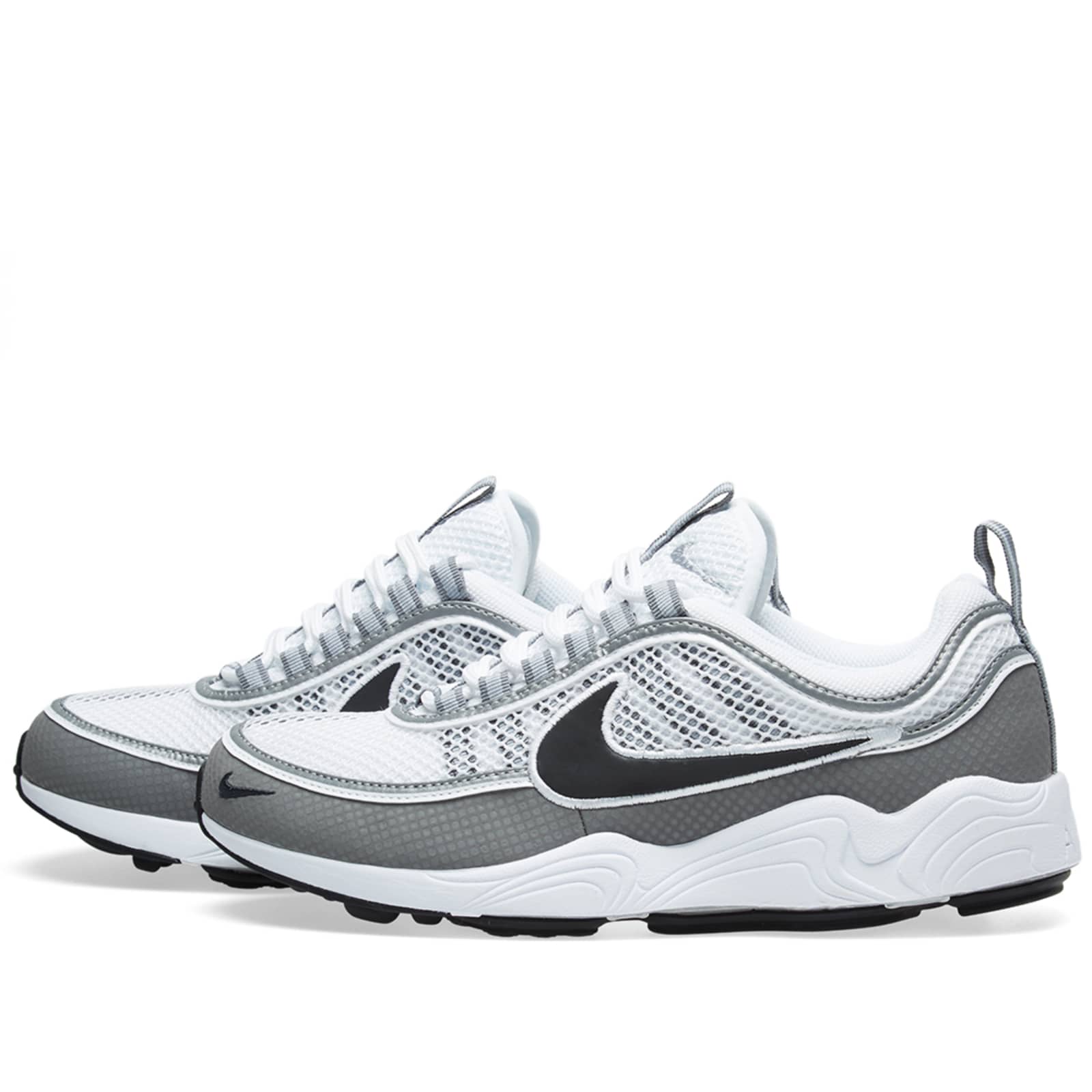 Nike Air Zoom Spiridon White, Black & Light Ash | END. (GB)